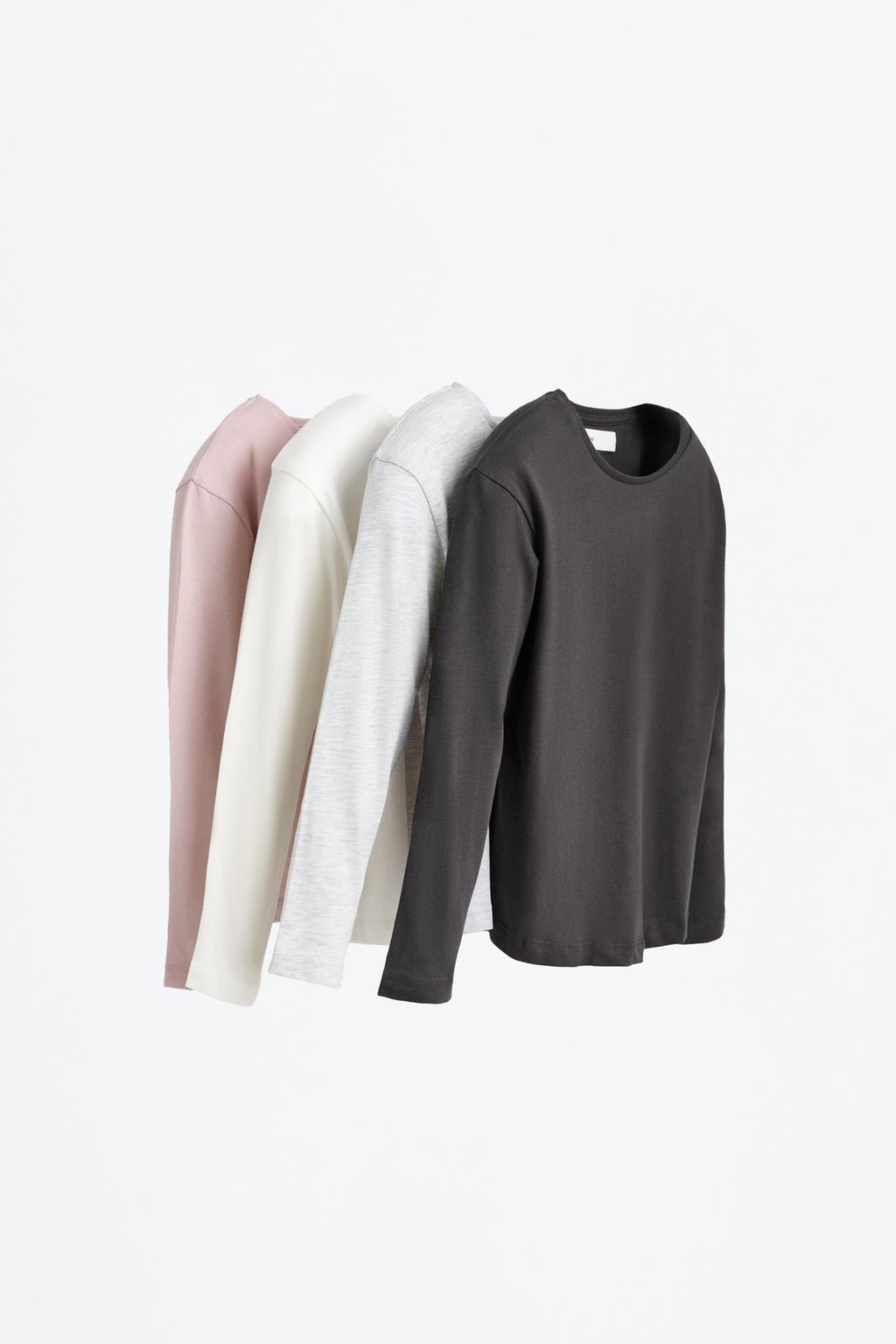 4-pack of plain T-shirts