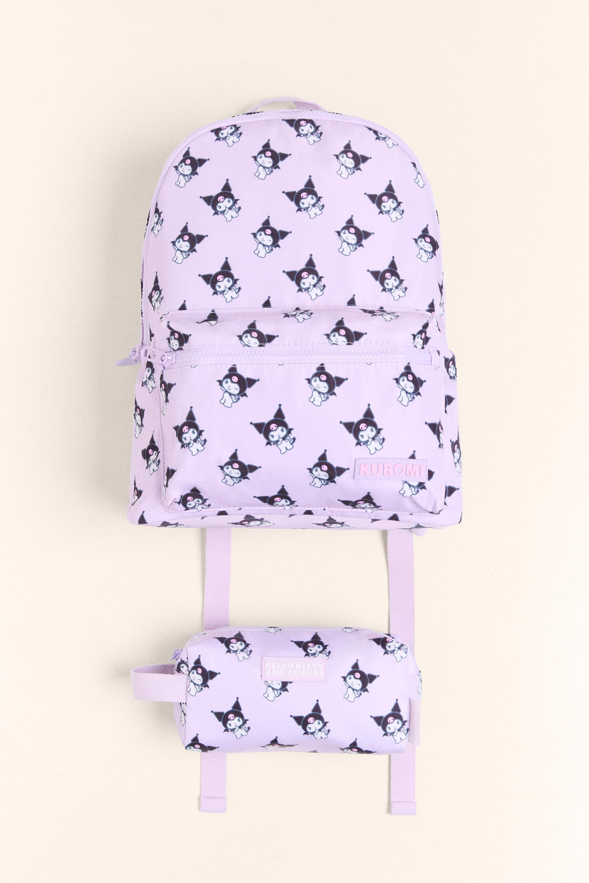 Kuromi Hello Kitty ©SANRIO school backpack — MAUVE