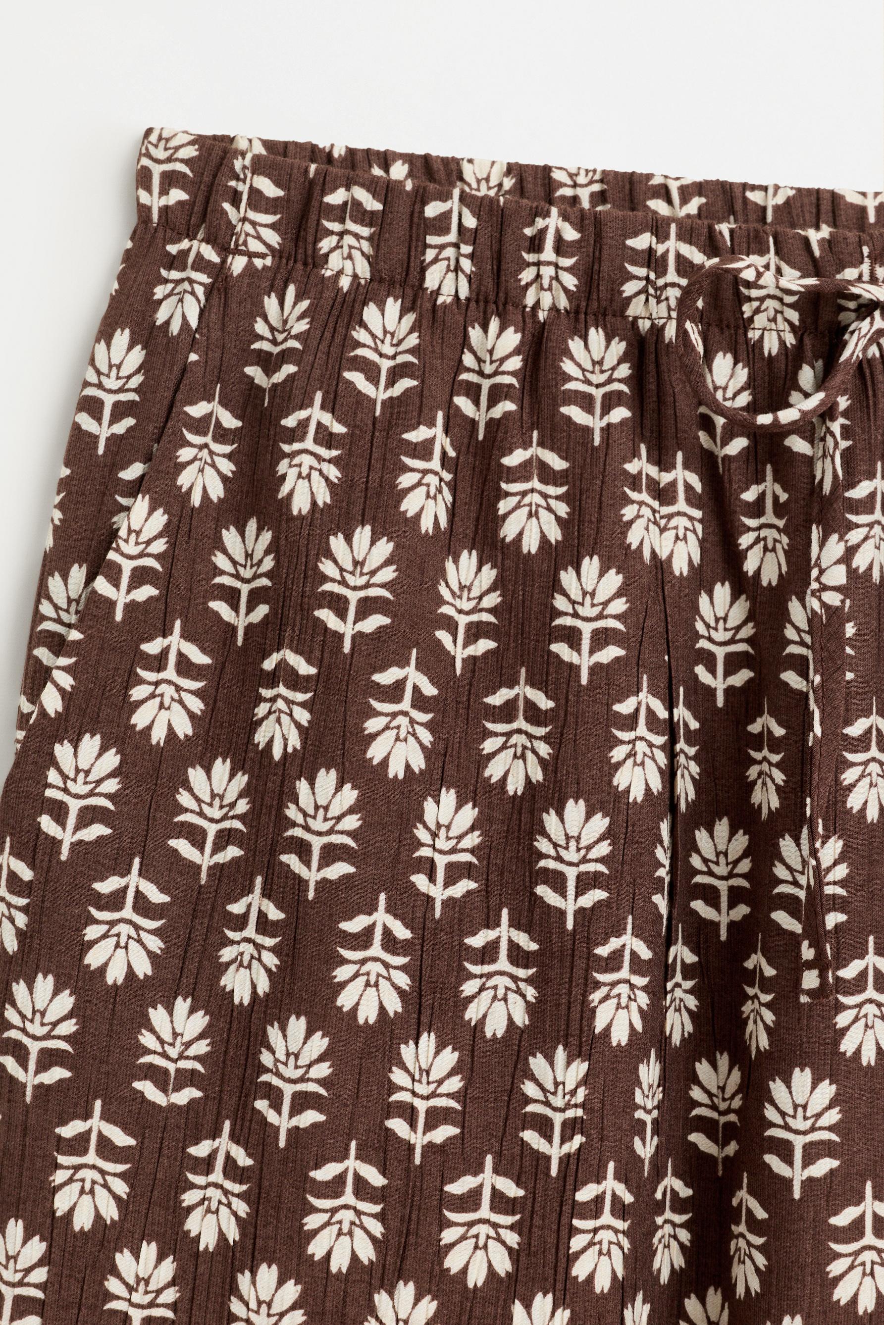 Textured jogging trousers — BROWN TONES