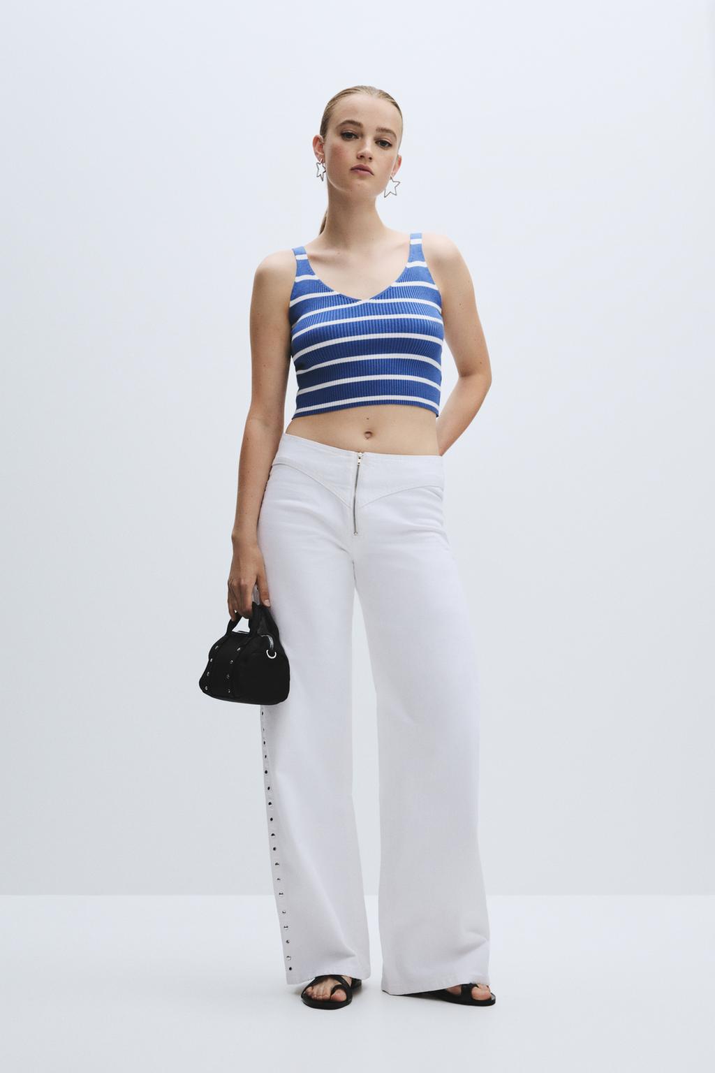 Striped knit top
