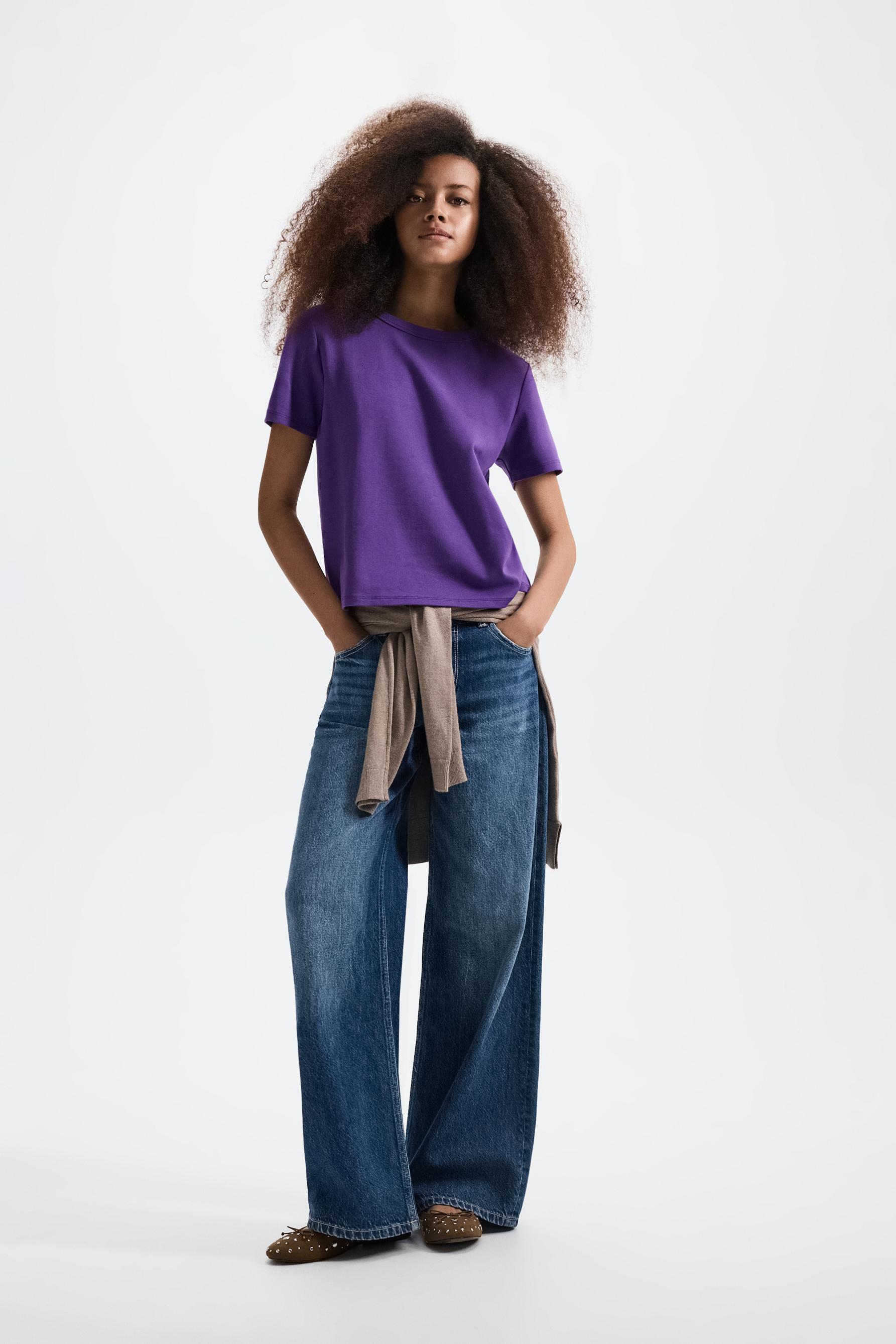 Basic short sleeve T-shirt — LILAC
