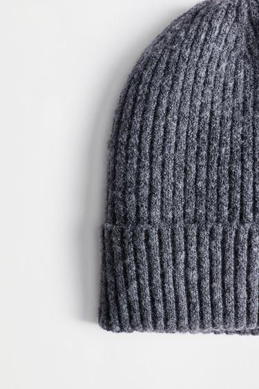 Ribbed hat — GREY 2