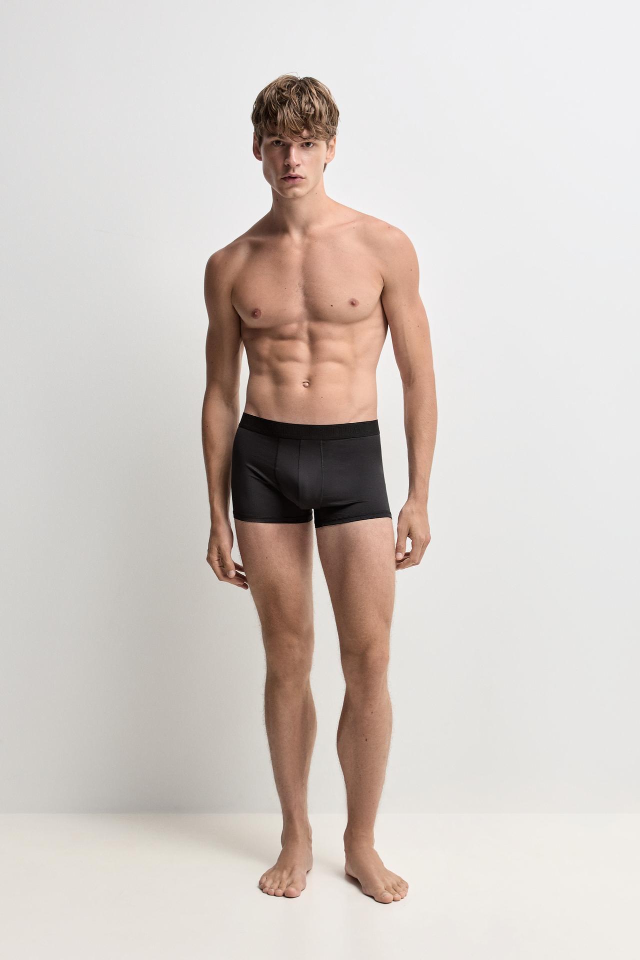 Microfibre Boxer Briefs (Pack 5) — TAUPE BROWN