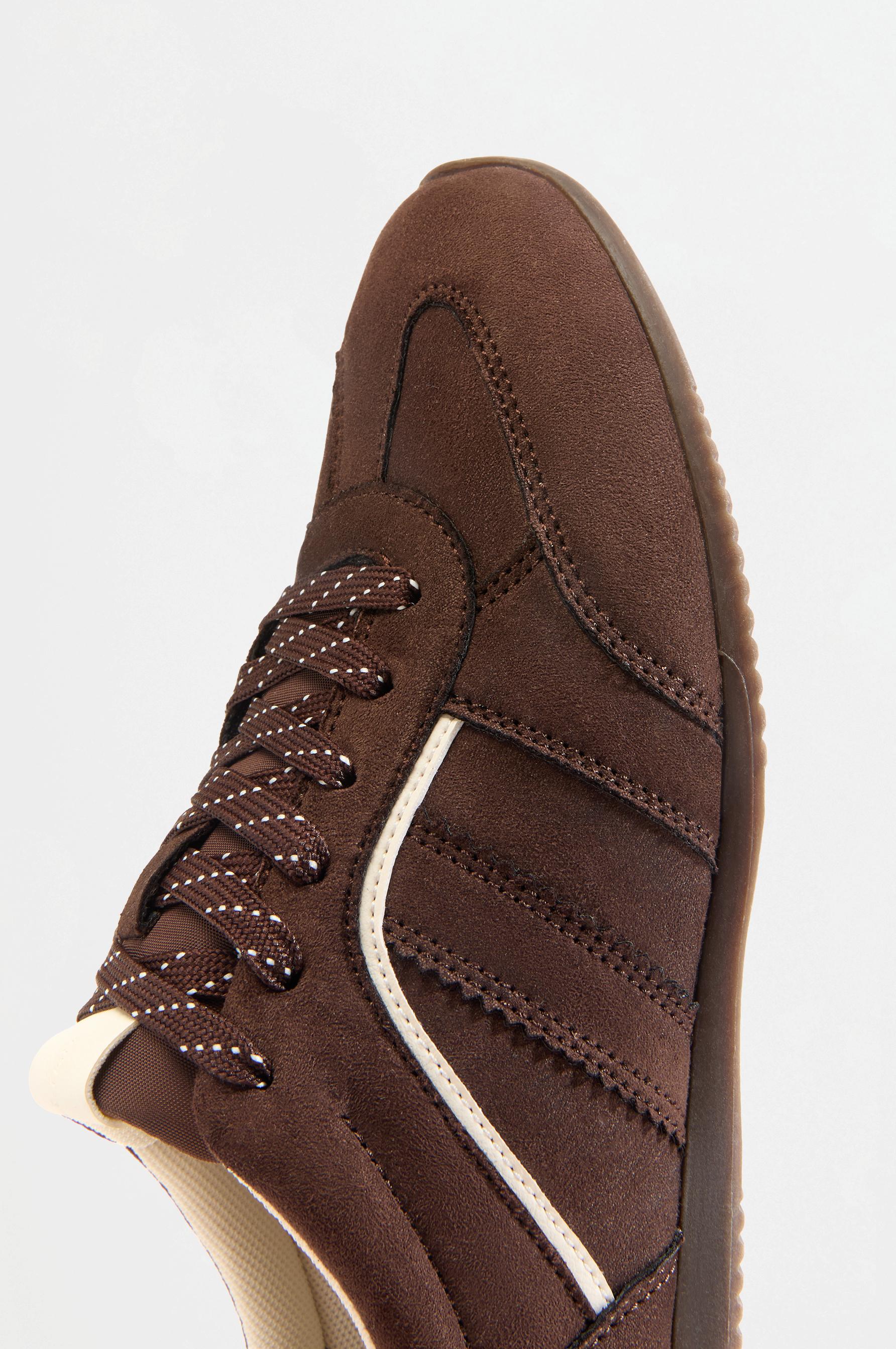 Thin-sole sneakers — BROWN