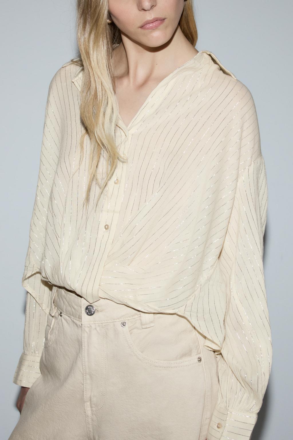 Knotted Metallic Thread Shirt