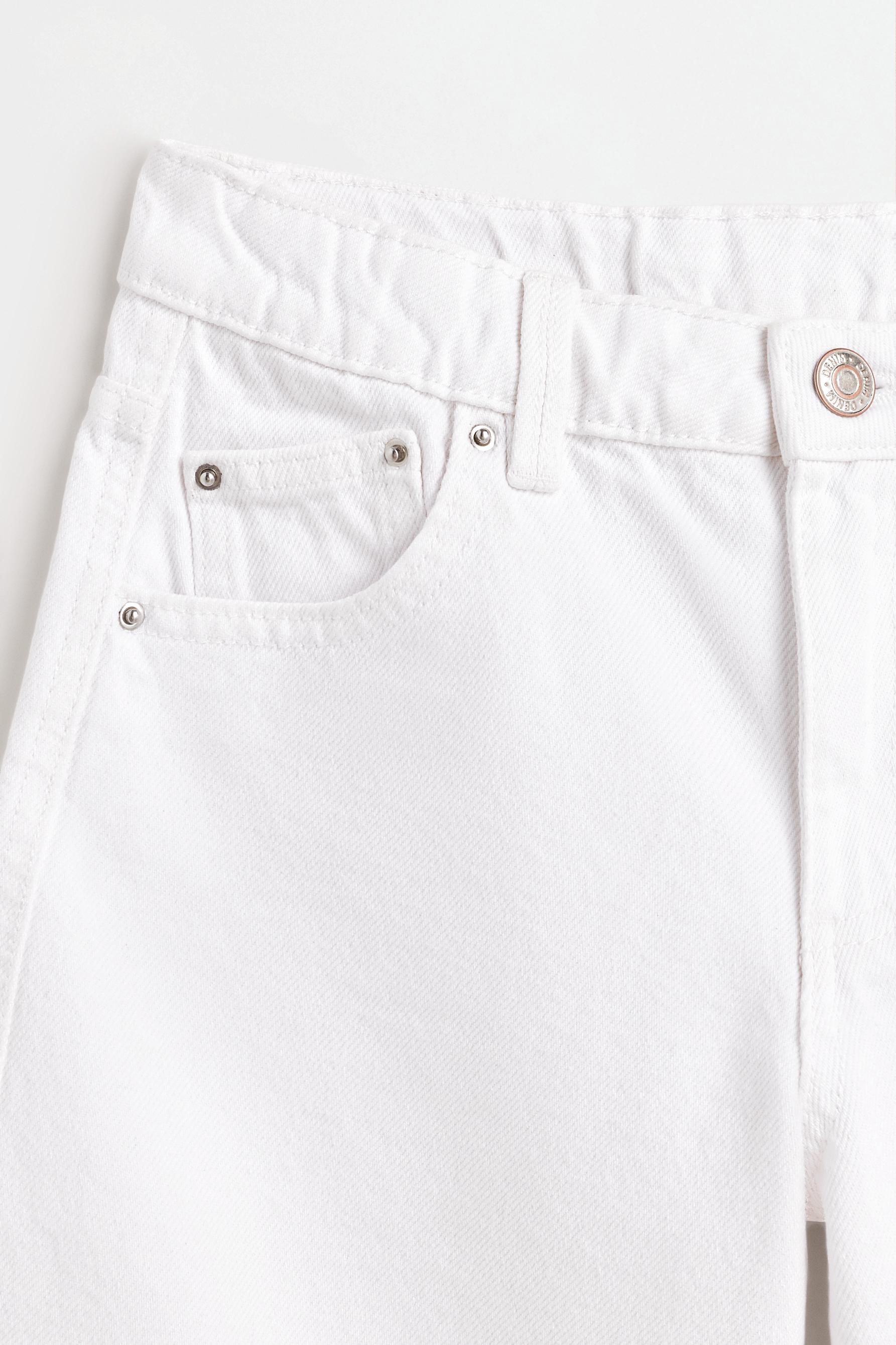 Denim Bermuda shorts — WHITE