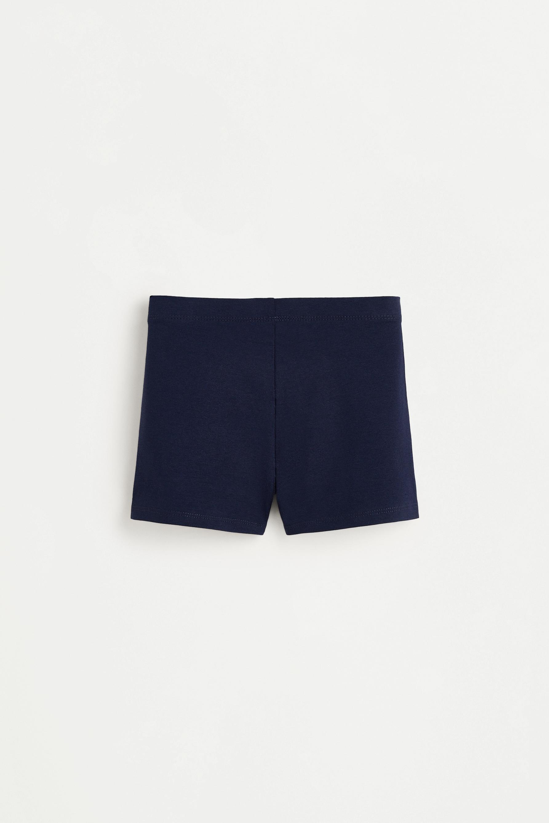 2-pack of plain short leggings — DARK PINK