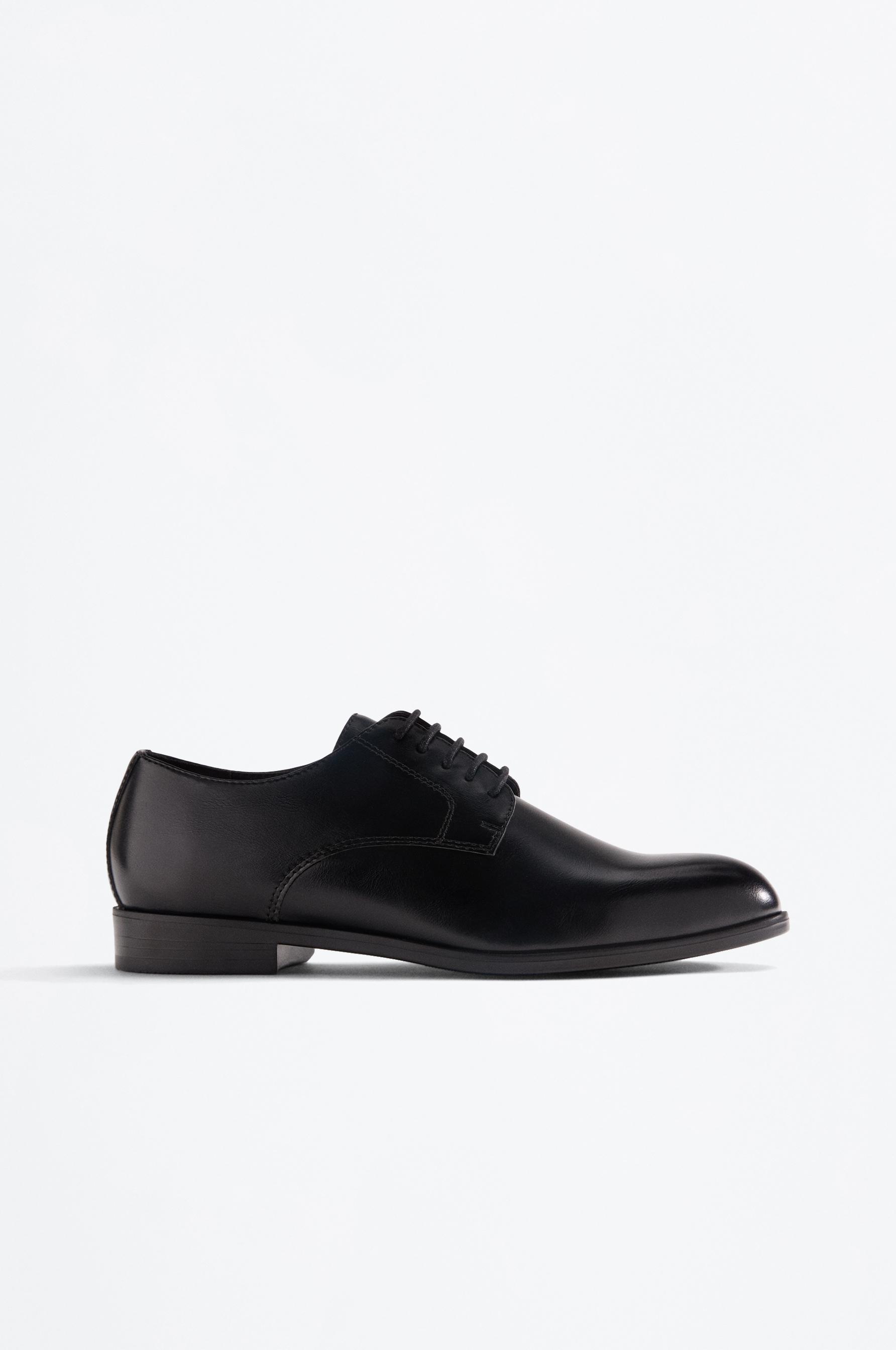 Tailored blucher shoe — BLACK