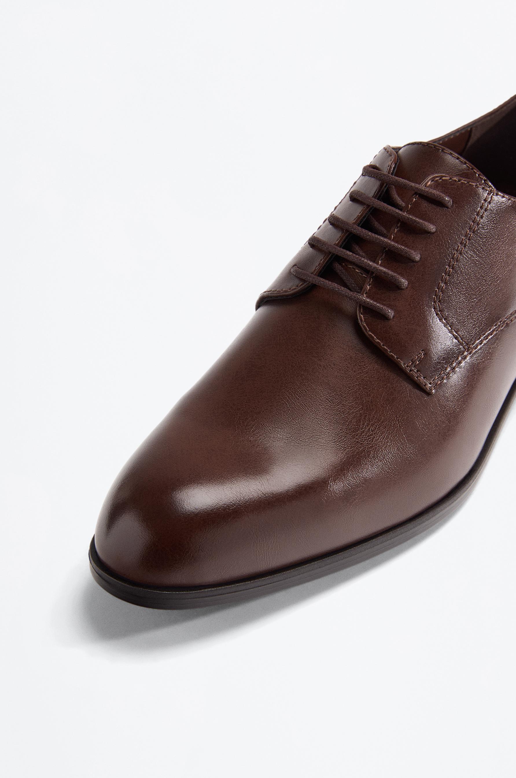 Tailored blucher shoe — BROWN