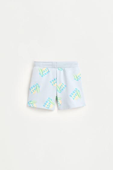 Printed Bermuda shorts — PASTEL BLUE 2