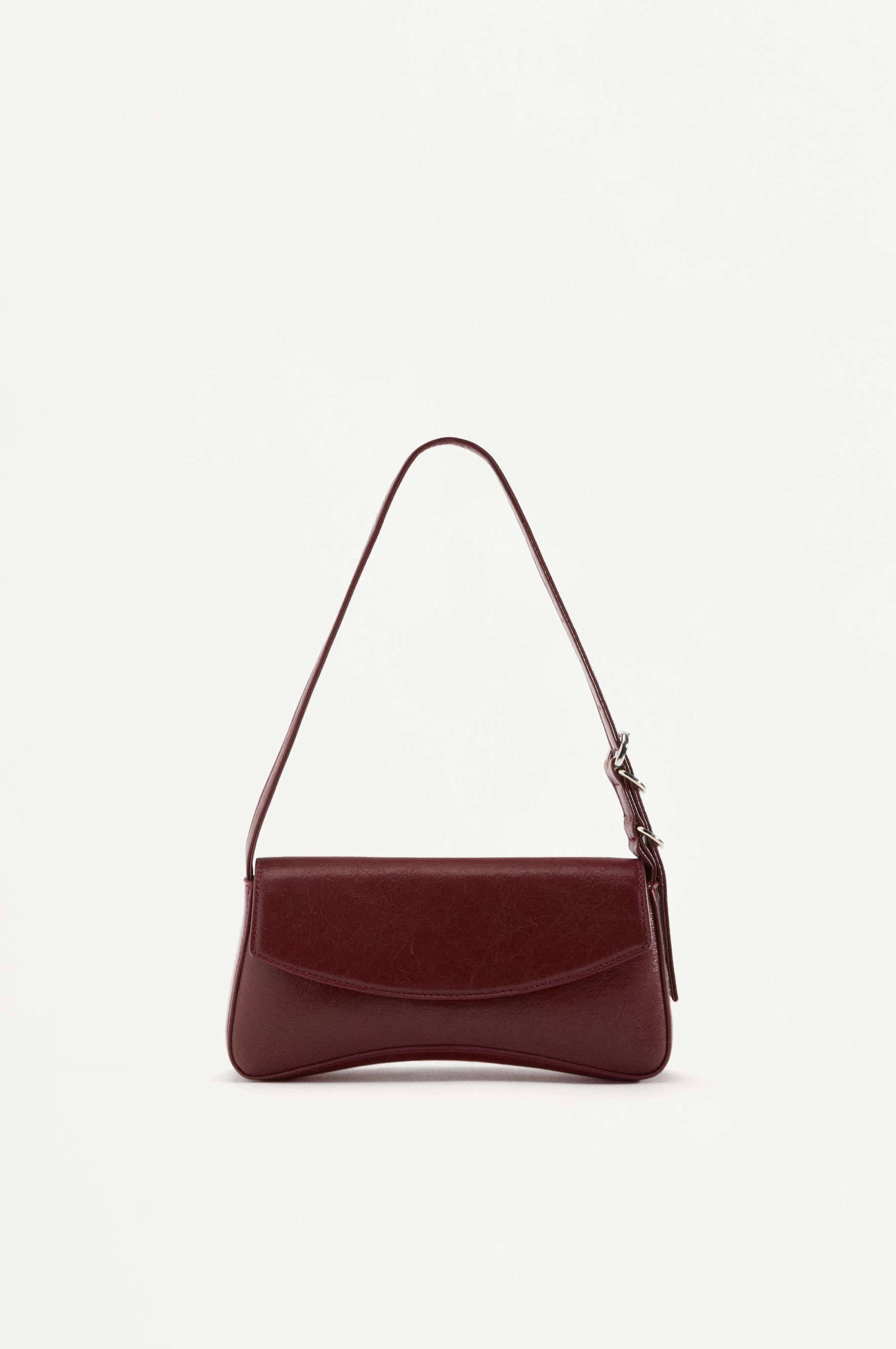 Flap shoulder bag — BURGUNDY