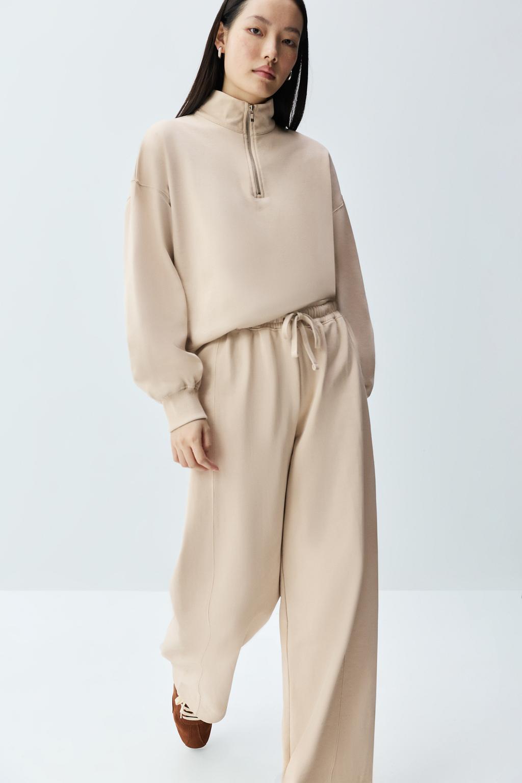 Basic wide-leg trousers