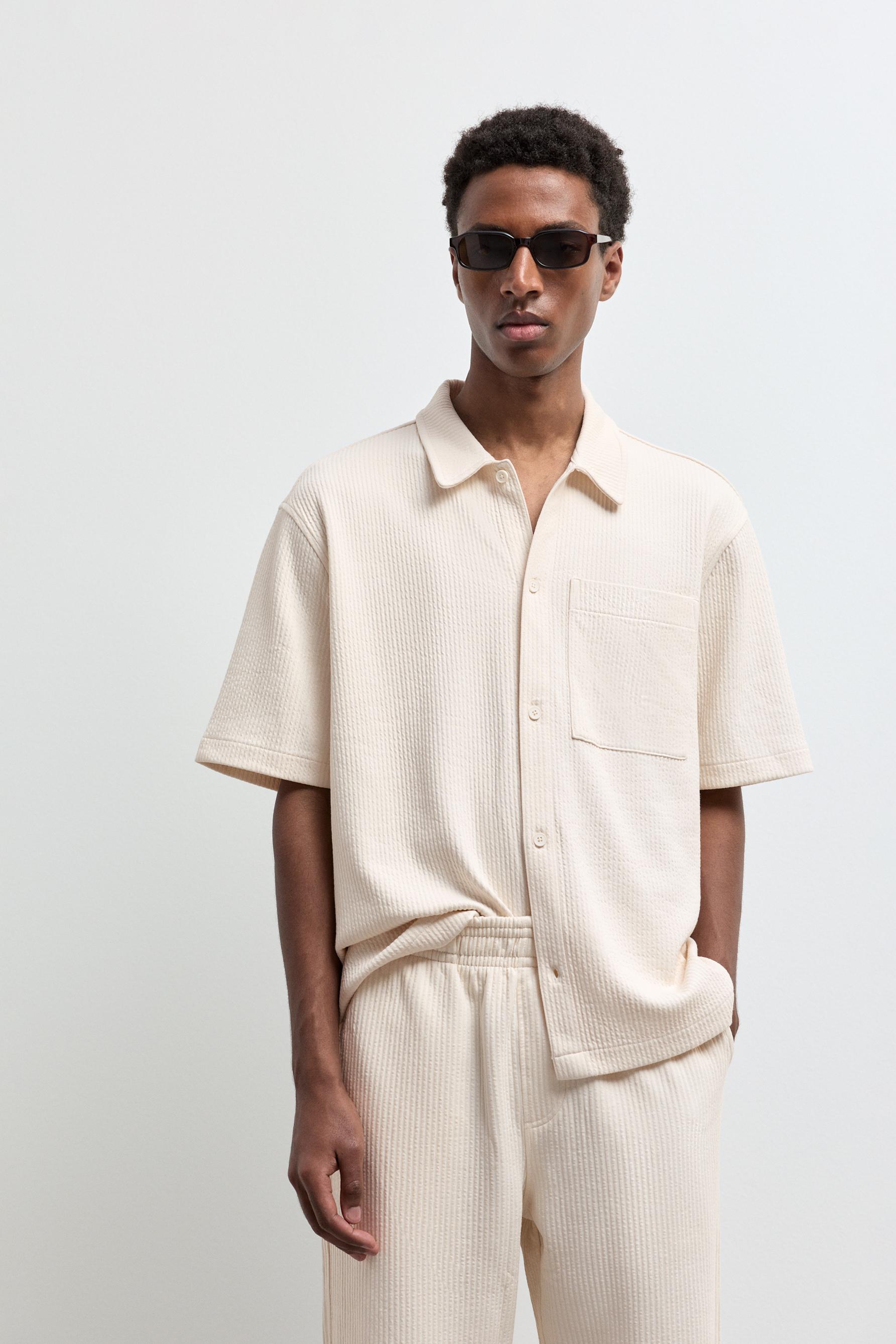 Texture shirt - Shirts - CLOTHING - Man | LEFTIES Saudi Arabia