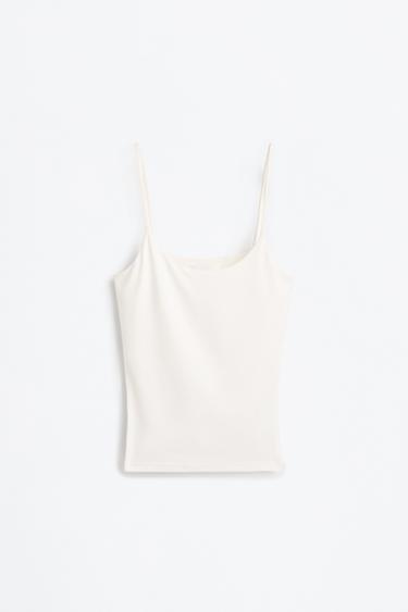 Polyamide Strappy Top — WHITE 6
