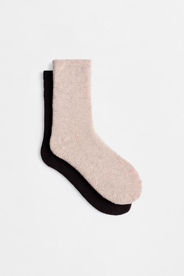 Long socks (2-pack) — CHOCOLATE 2