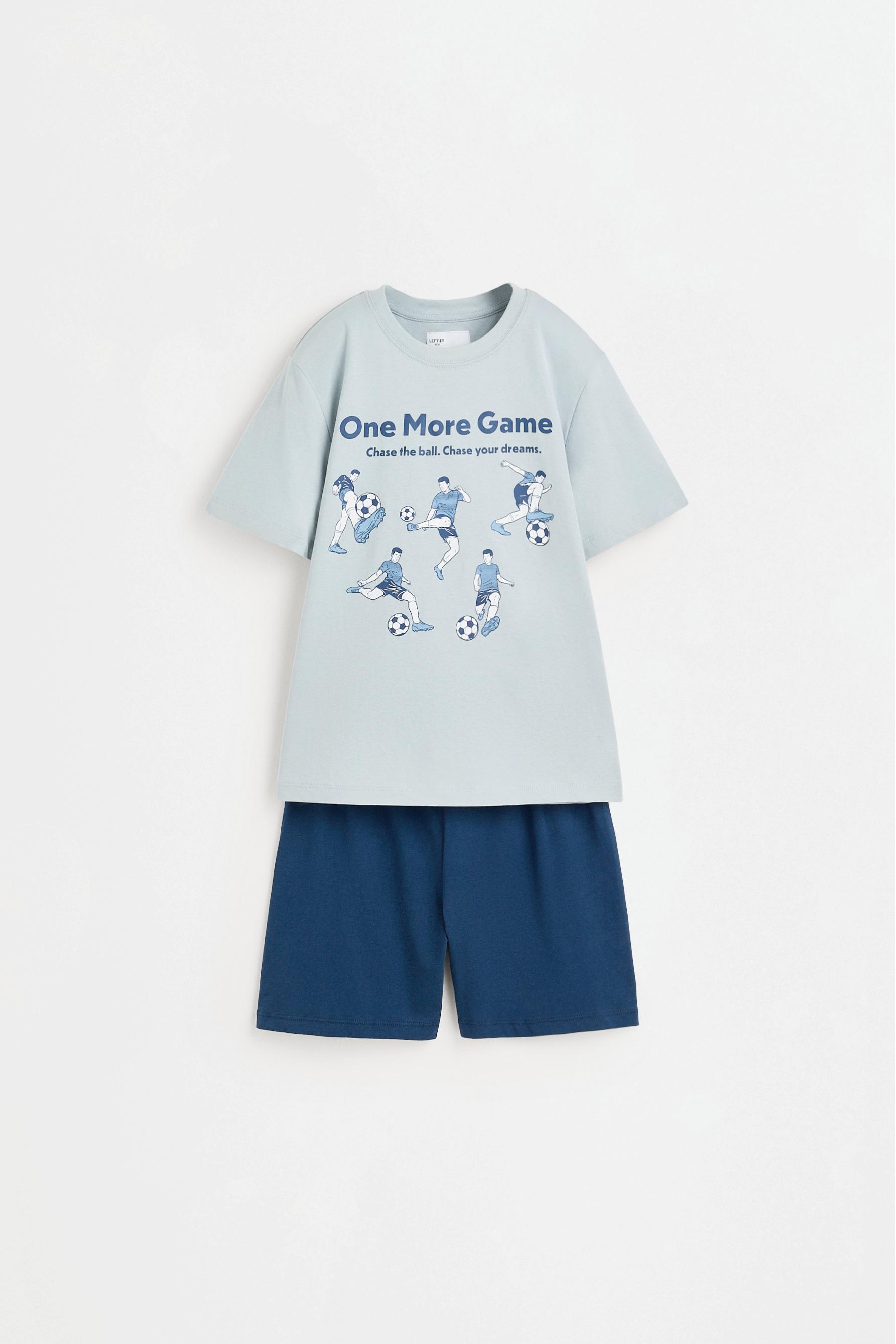 Short printed pyjamas — BLUE