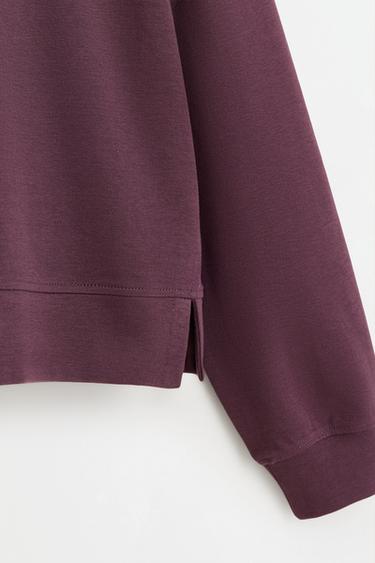 Interlock sweatshirt and flared leggings co-ord — PLUM 4