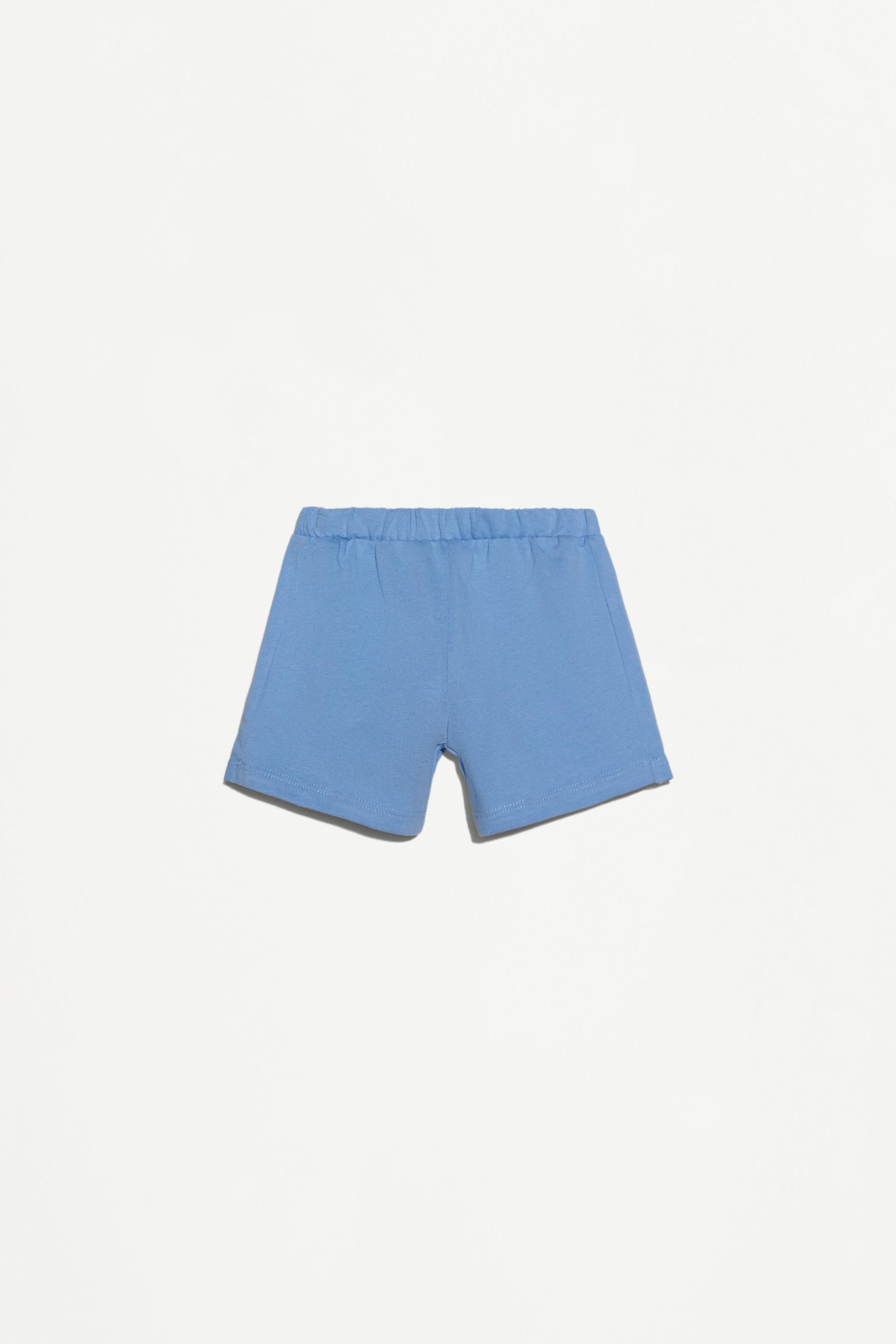 Heavy jersey T-shirt and Bermuda shorts set — INDIGO