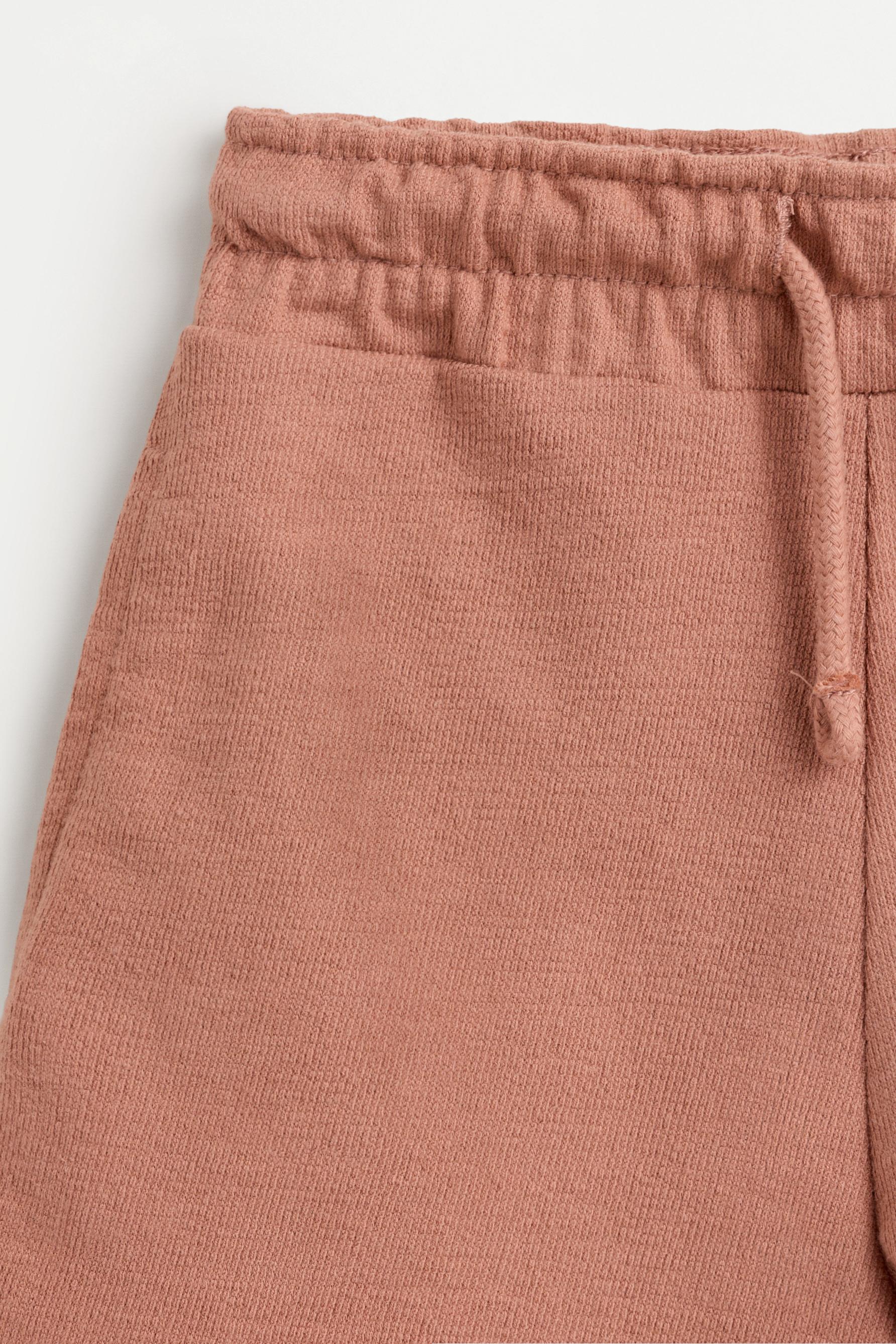 Rustic polo shirt and Bermuda shorts set — BURNT ORANGE