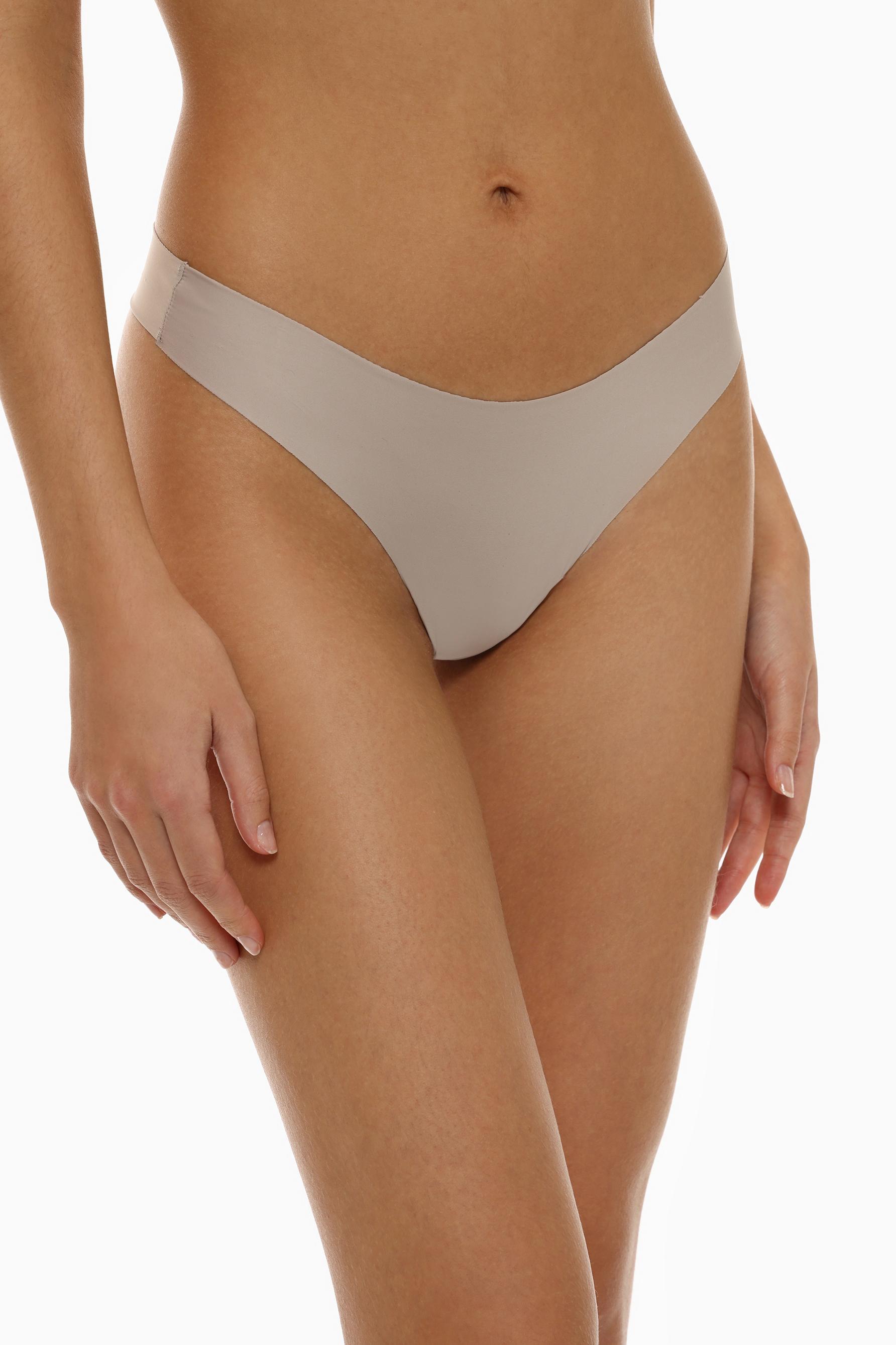 3-Pack of microfibre thongs — WHITE