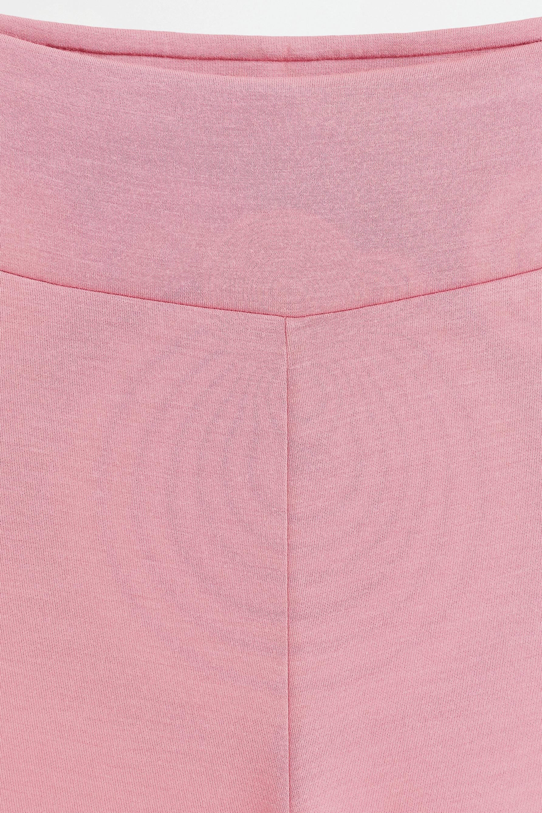 Flowing flared tracksuit trousers — PINK