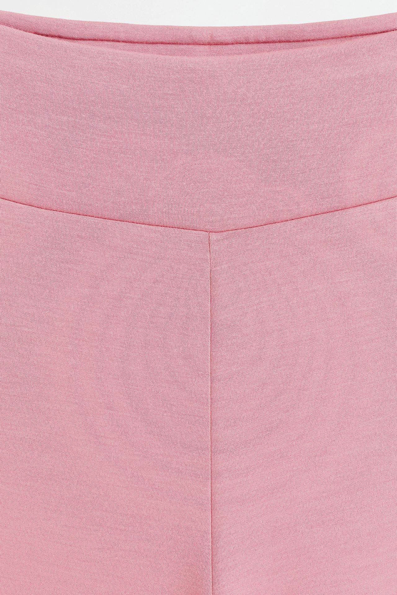 Flowing flared tracksuit trousers — PINK