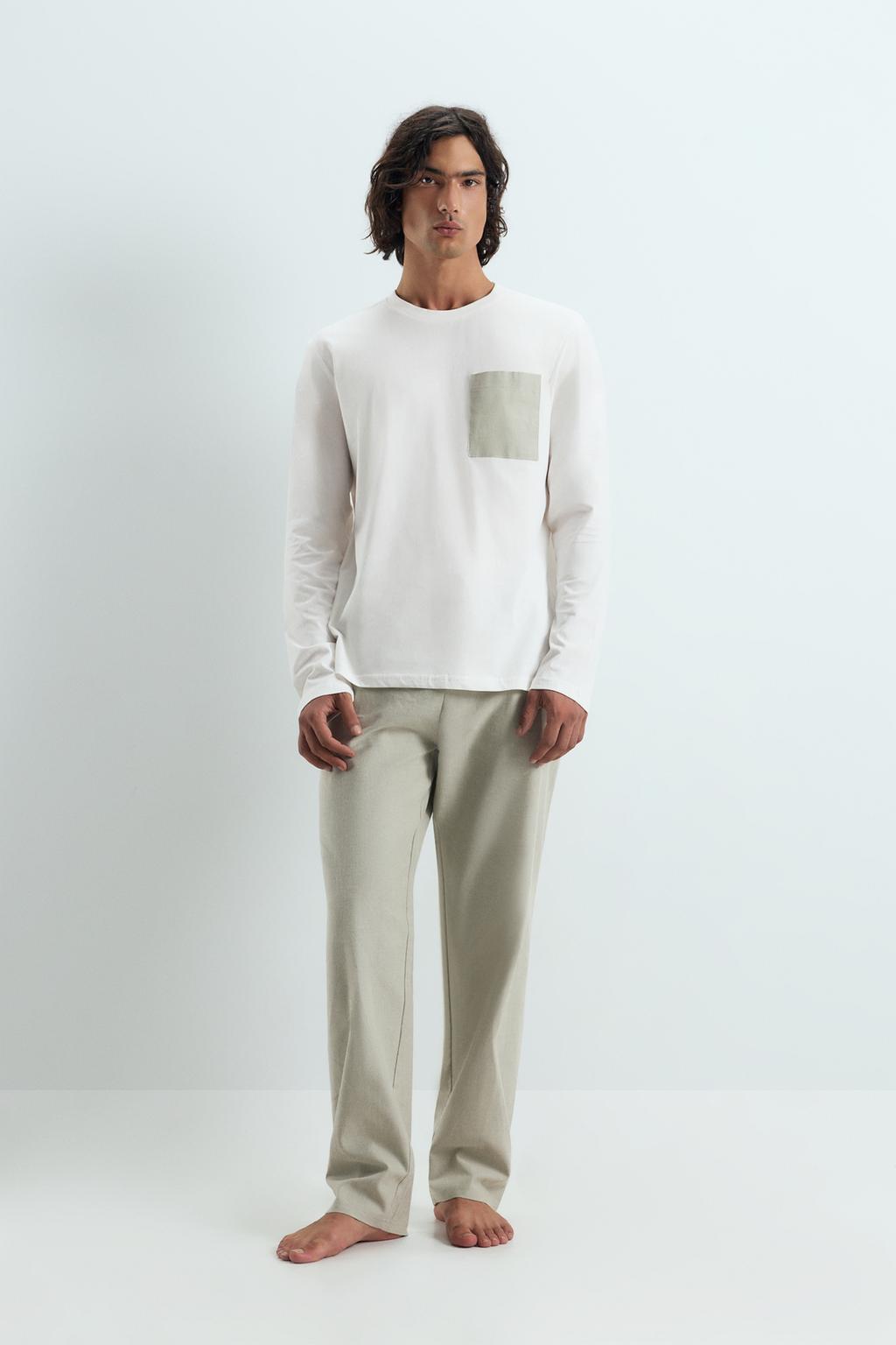 Long pyjamas with pocket