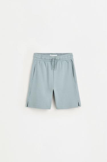 Interlock Bermuda shorts — STEEL BLUE 1