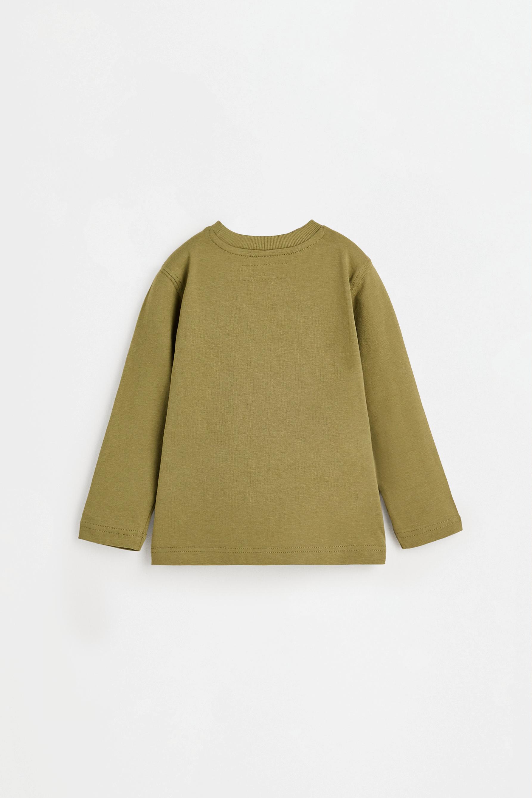 Pack of 4 plain long sleeve T-shirts — ECRU