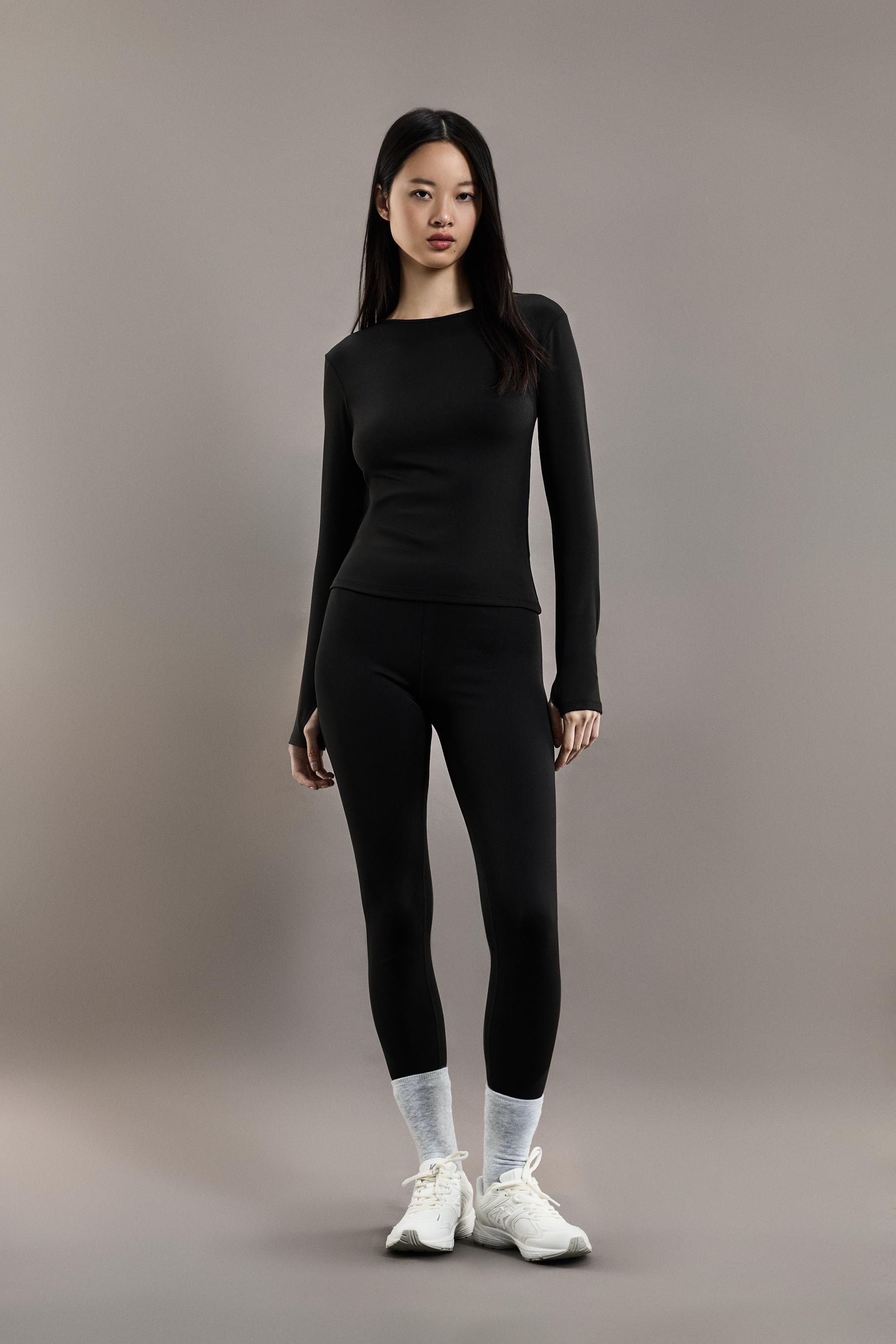 MEDIUM WEIGHT thermal insulation T-shirt (-7ºC to 9ºC) — BLACK