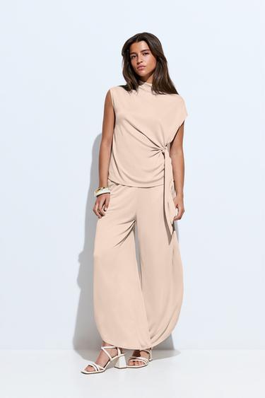 Split detail culottes — MINK 4