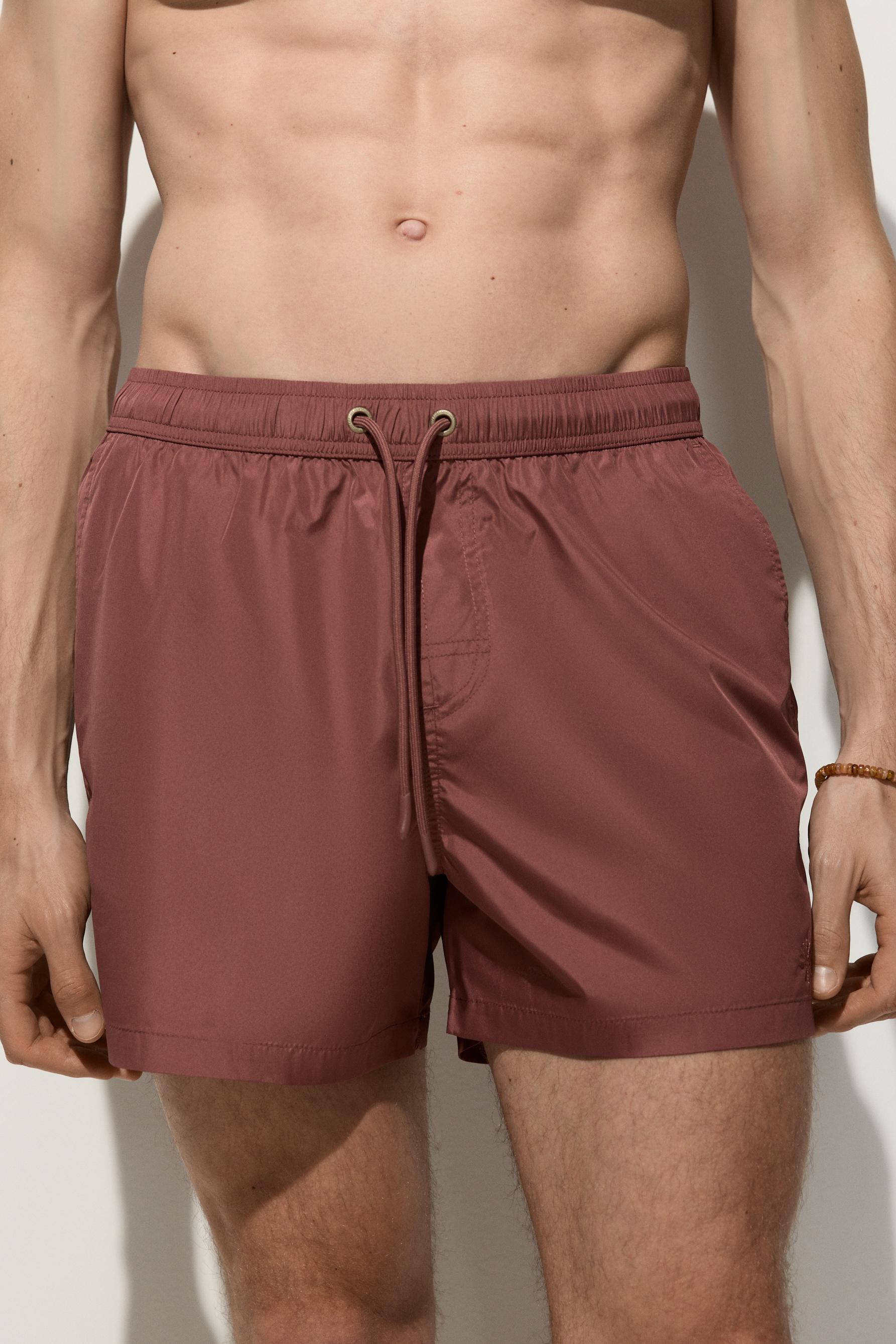 Basic regular fit swim shorts — MAUVE