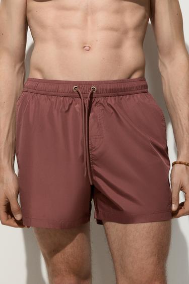 Basic regular fit swim shorts — MAUVE 7