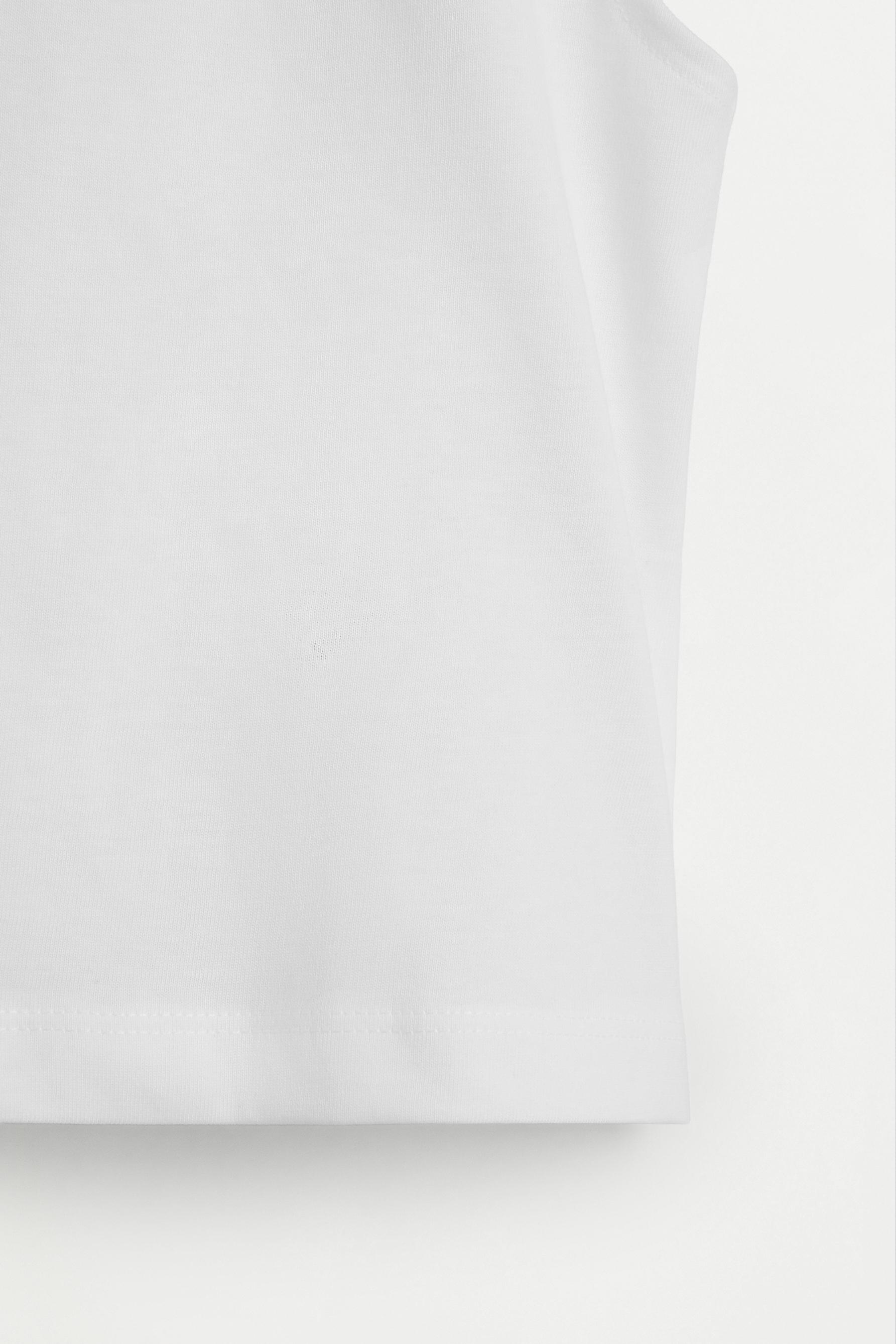 Swiss embroidery t-shirt — OFF WHITE