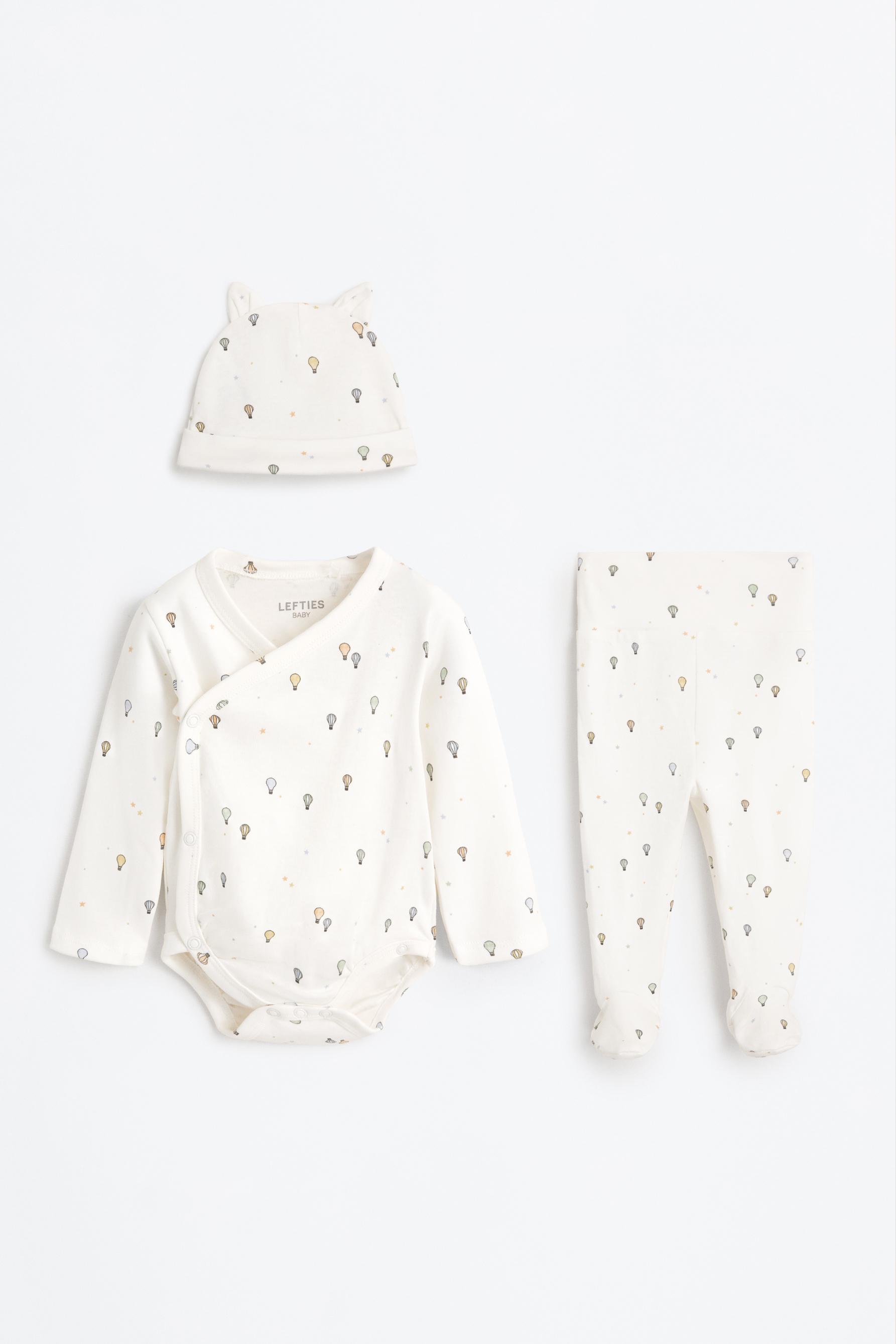 Conjunto de body, polaina y gorrito interlock