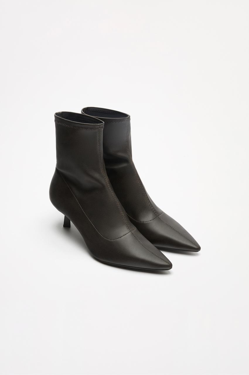 Botas Botin Negro Tacon Fino Botines Tacon Fino Botin Negro