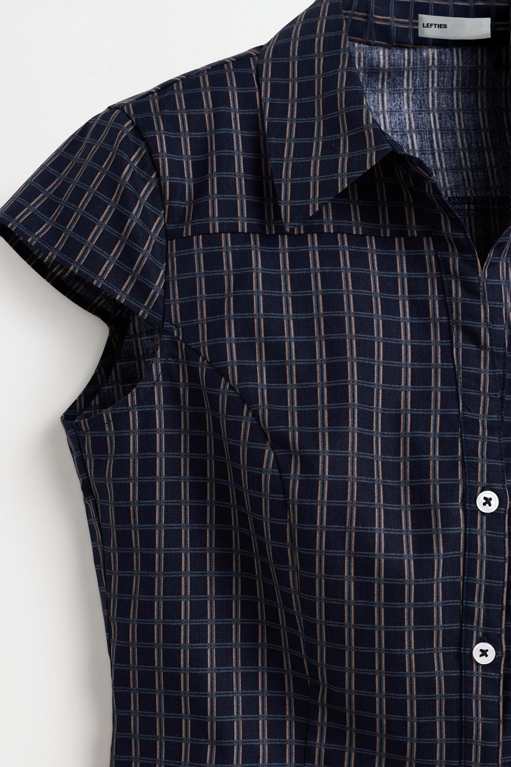 Poplin shirt — DARK BLUE