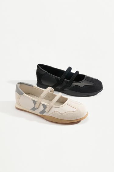 Hummel athletic ballet flats — WHITE 5