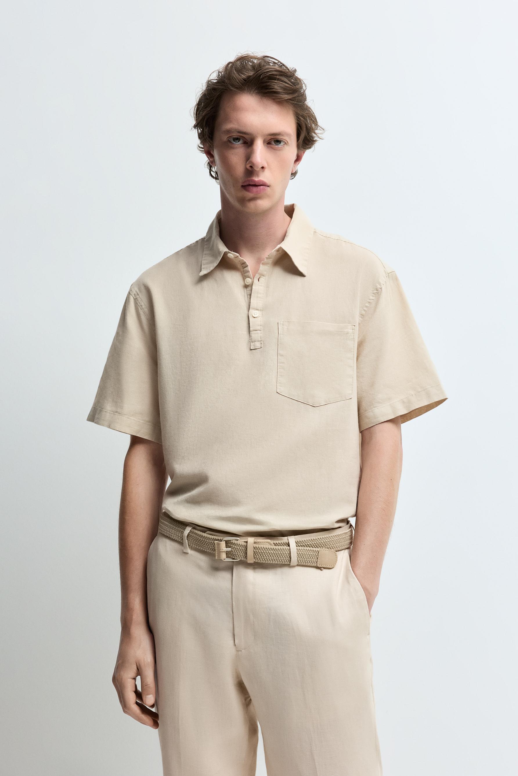 Polo lino - algodón