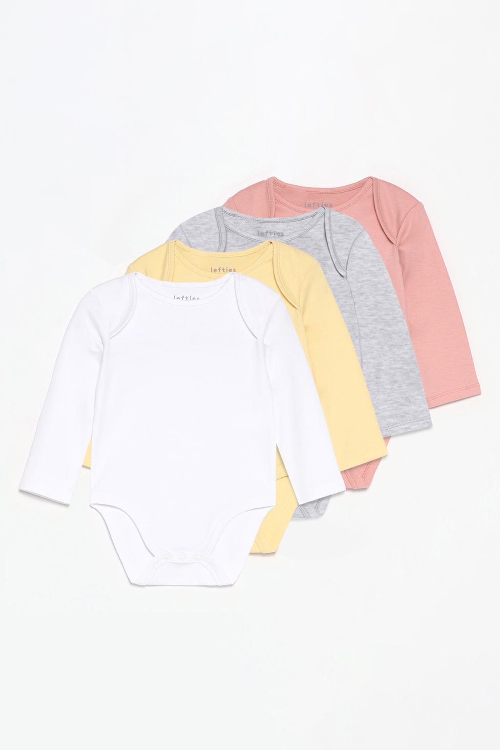 Pack of 4 basic bodysuits