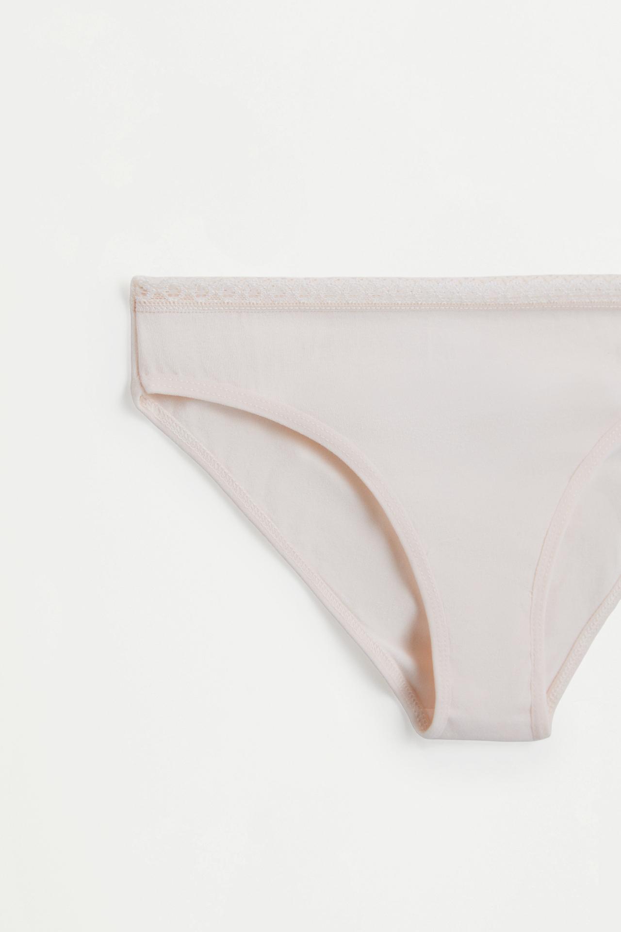 Pack of 5 lace briefs — GREY