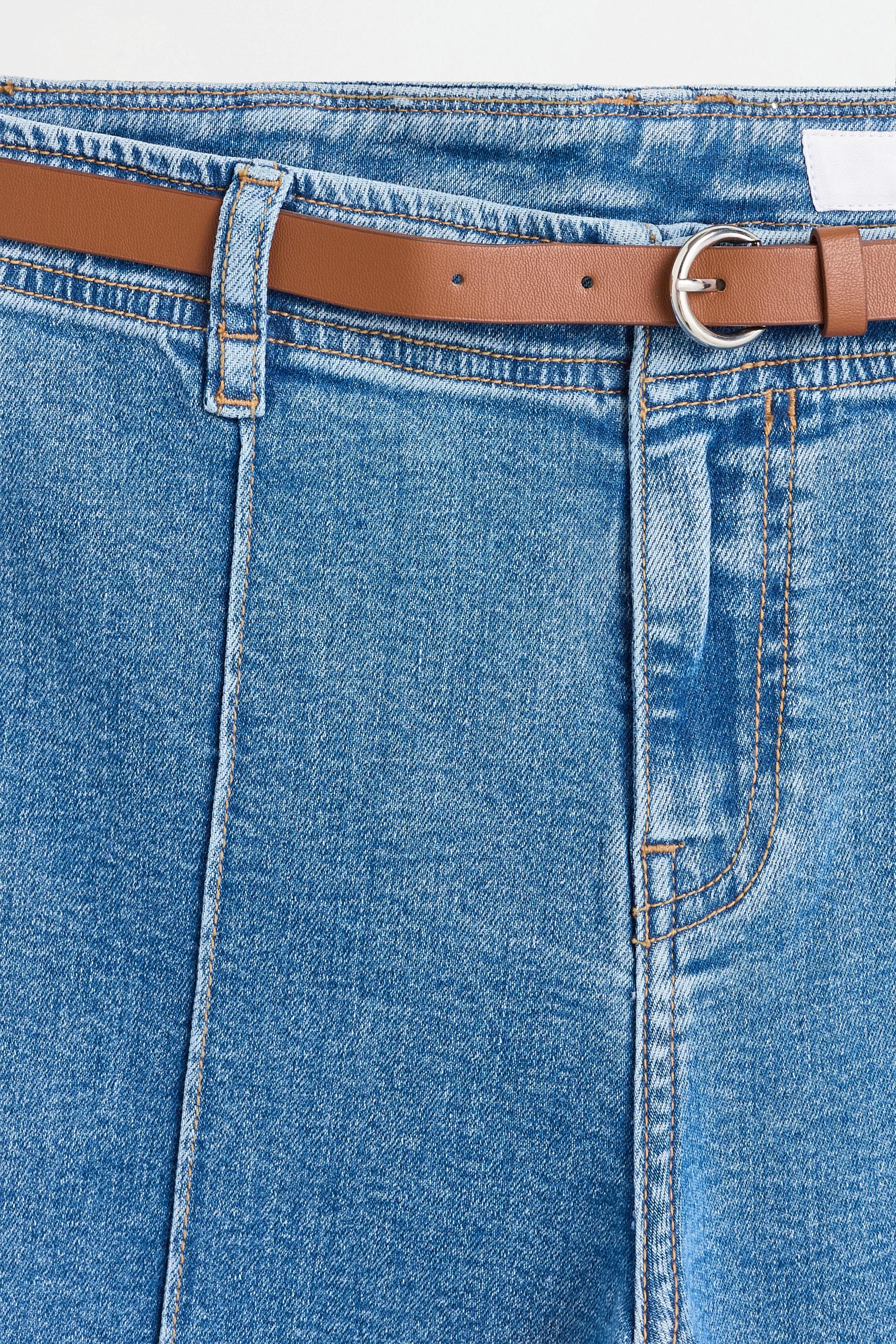 Straight leg seam detail jeans — INDIGO