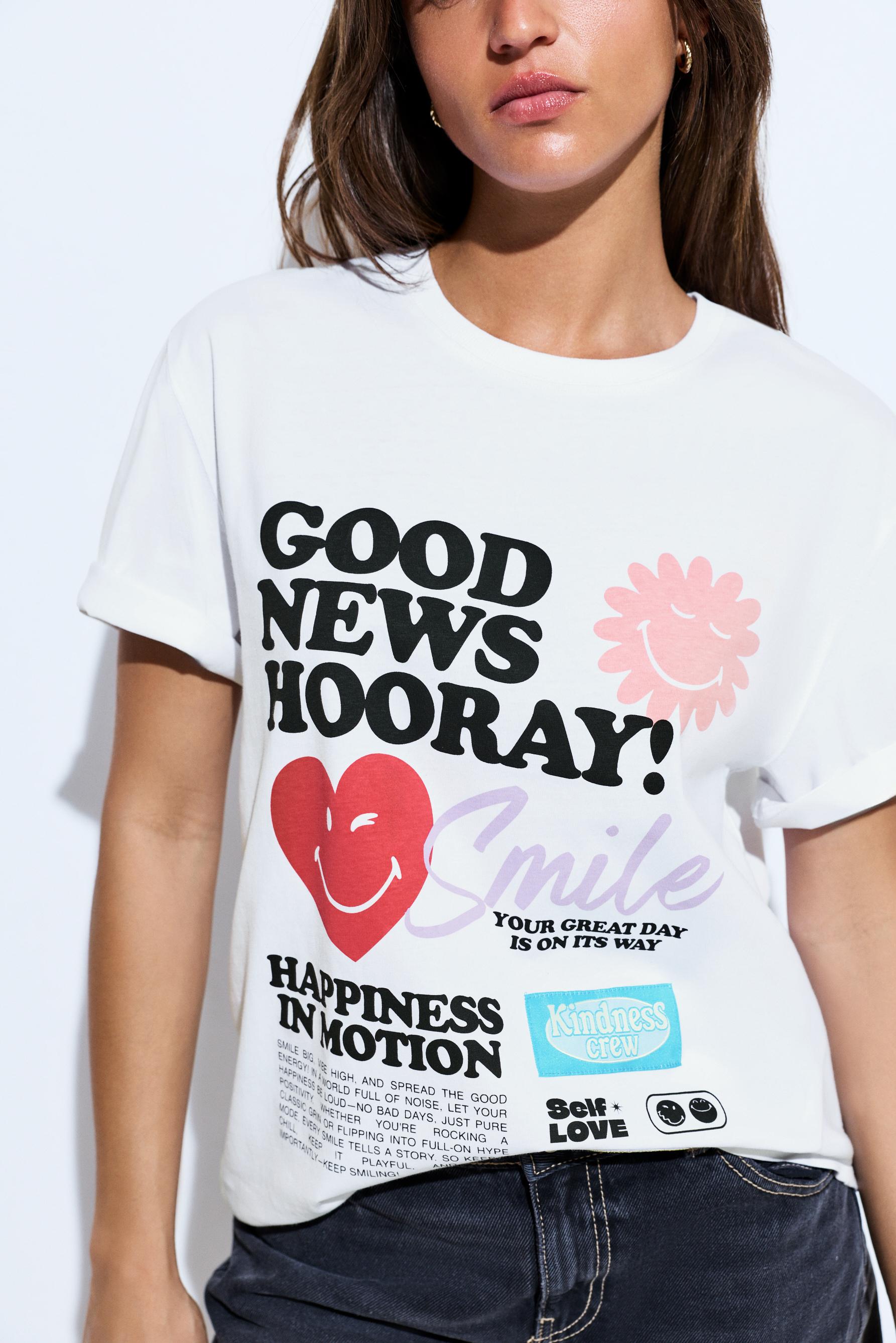 Smiley® T-shirt — OFF WHITE
