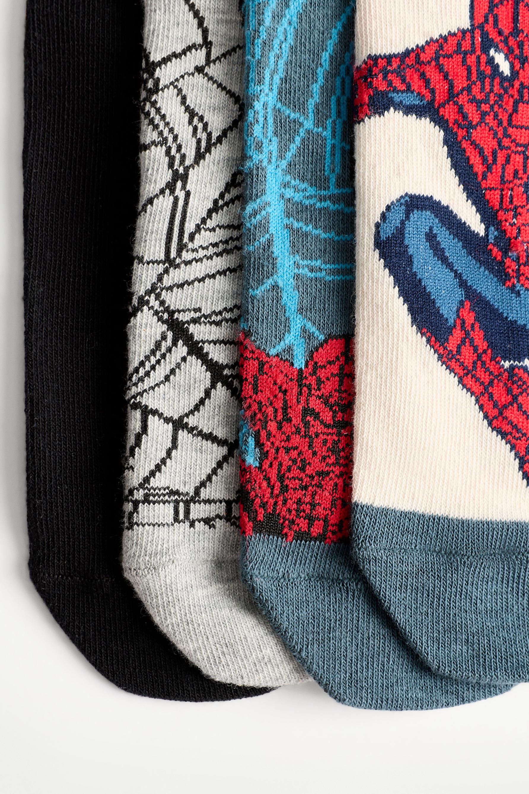 Spiderman ©Marvel ankle socks (4-pack) — GREY BLUE