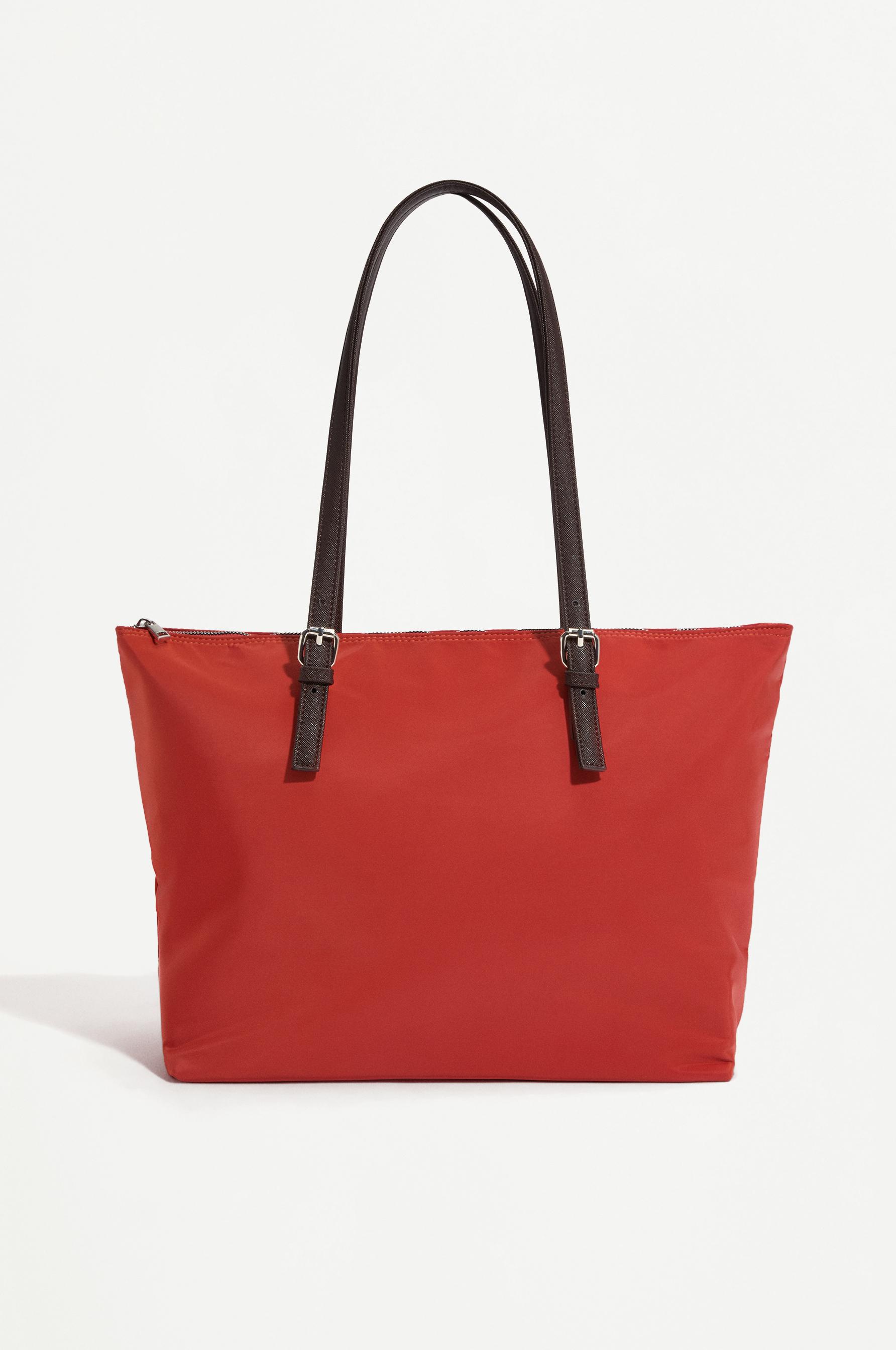 Nylon shopper bag — ORANGE