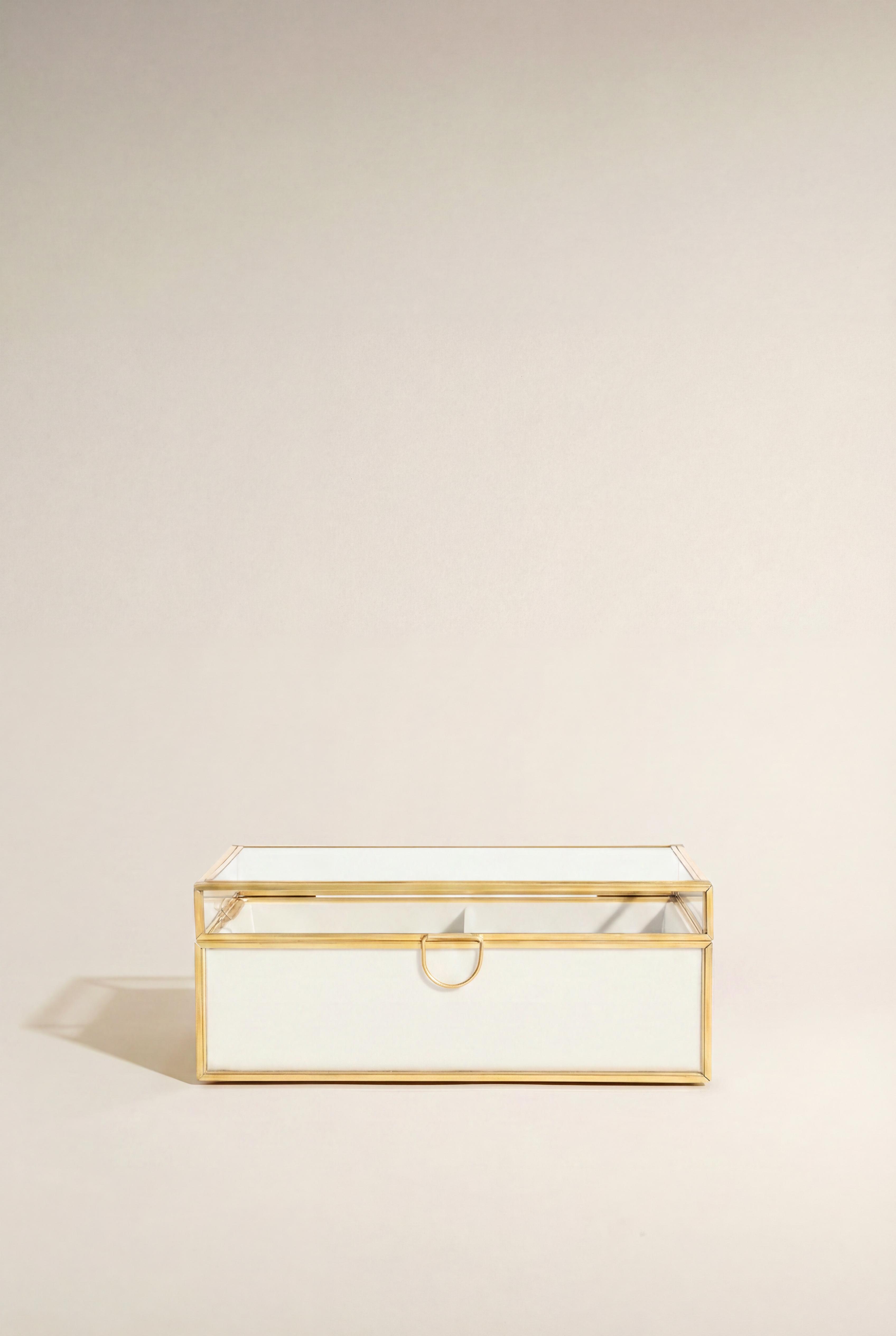 Caja cristal rectangular organizadora 18 cm