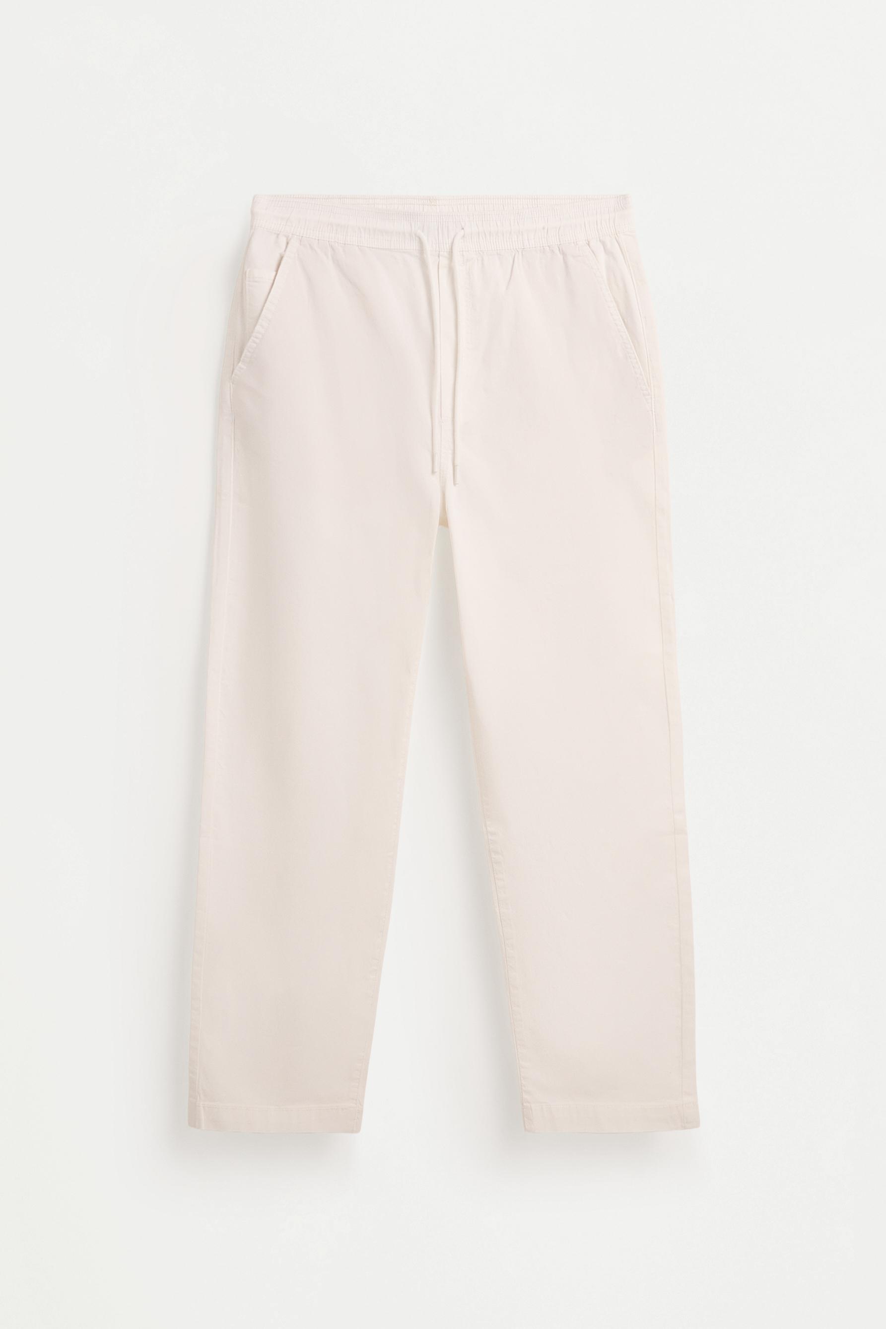 Slim fit jogger trousers — WHITE