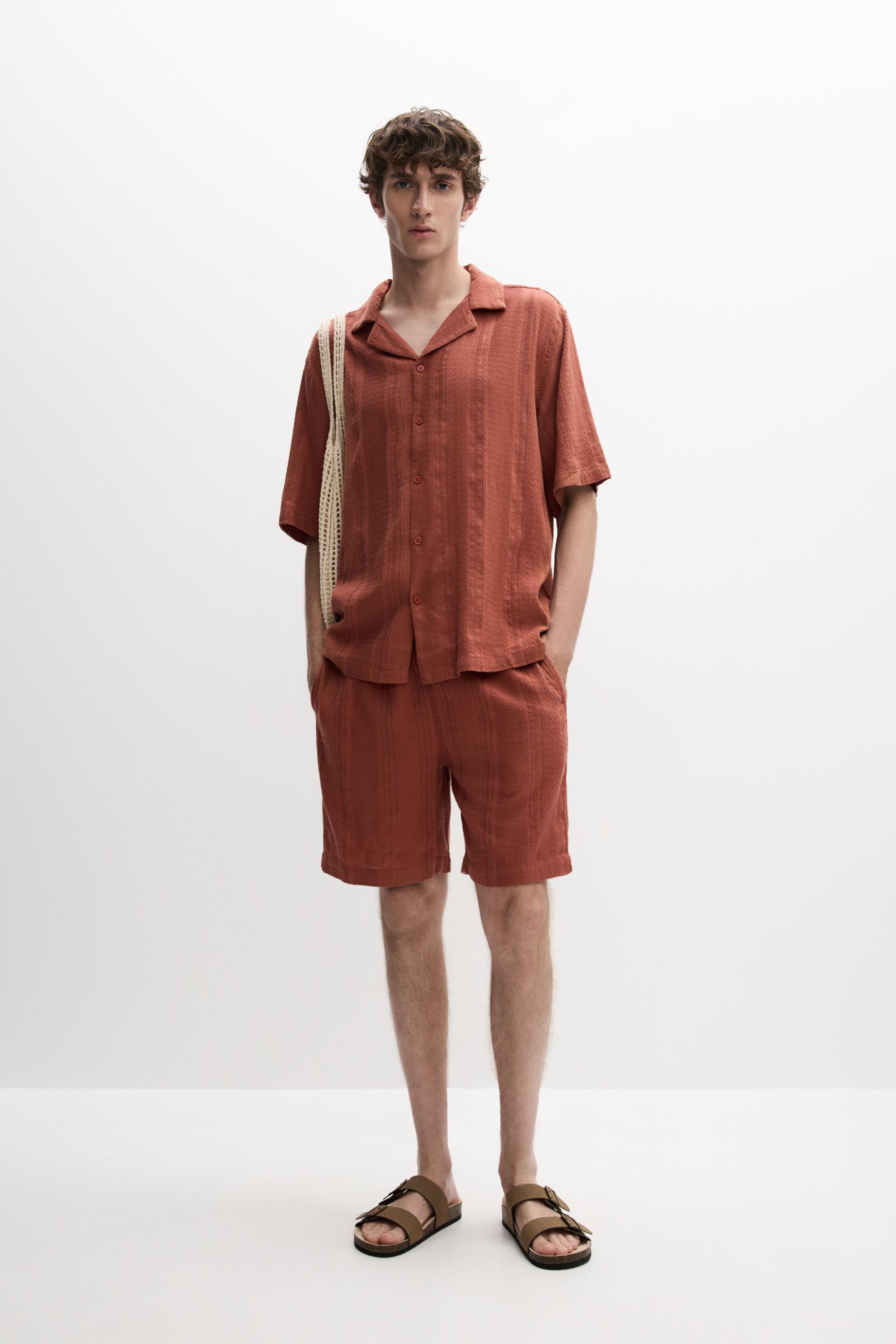 Camisa resort jacquard