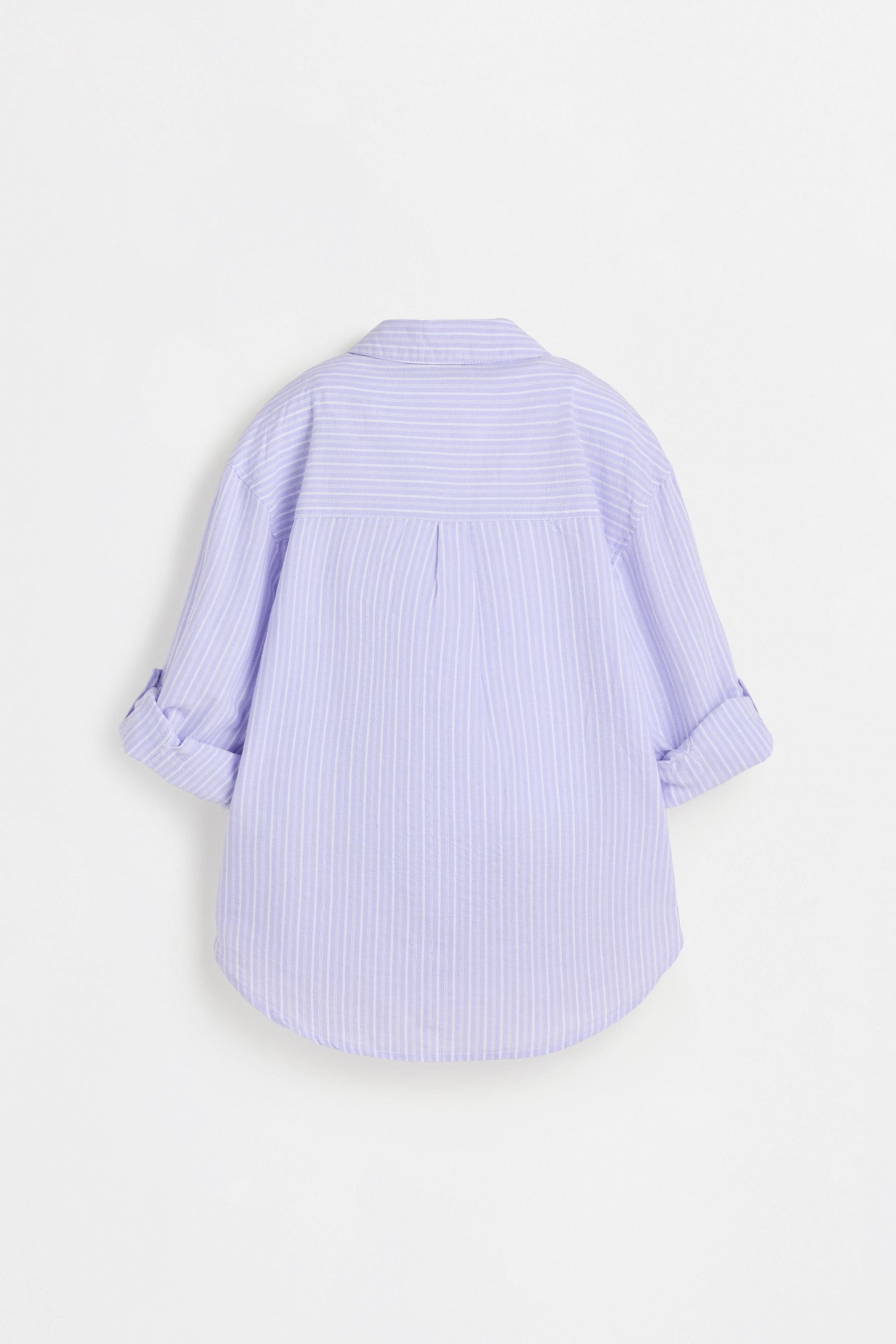 Striped shirt and ribbed T-shirt pack — LILAC