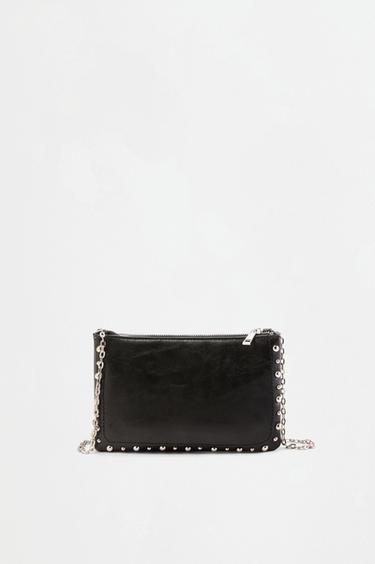 Crossbody bag with metal details — BLACK 1